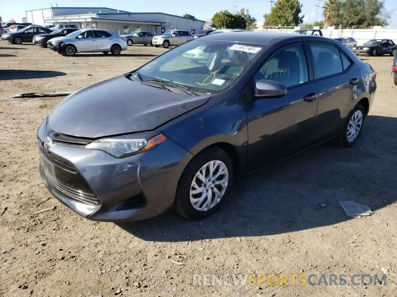 2 Photograph of a damaged car 5YFBURHE7KP886750 TOYOTA COROLLA 2019