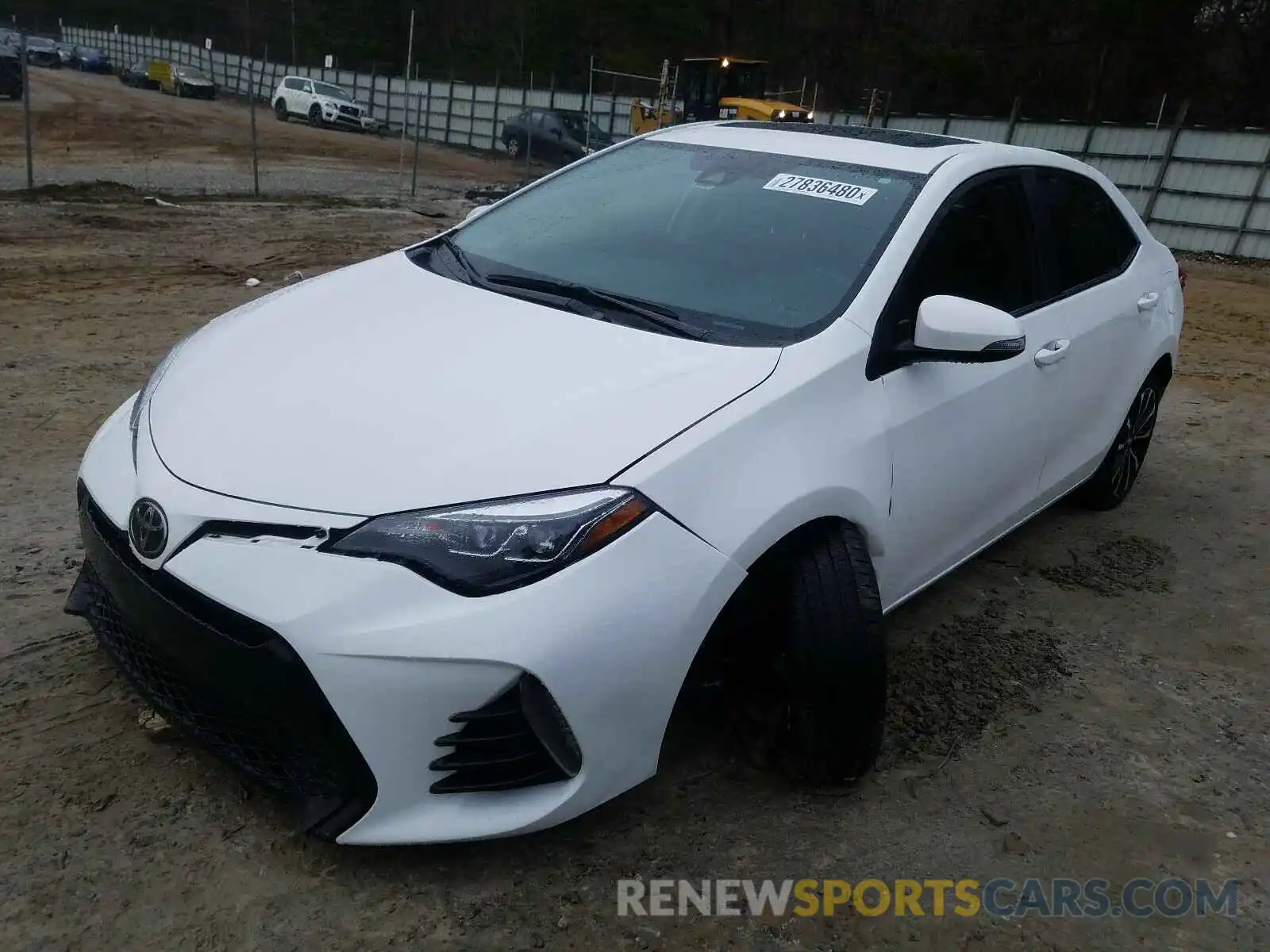 2 Photograph of a damaged car 5YFBURHE7KP886781 TOYOTA COROLLA 2019