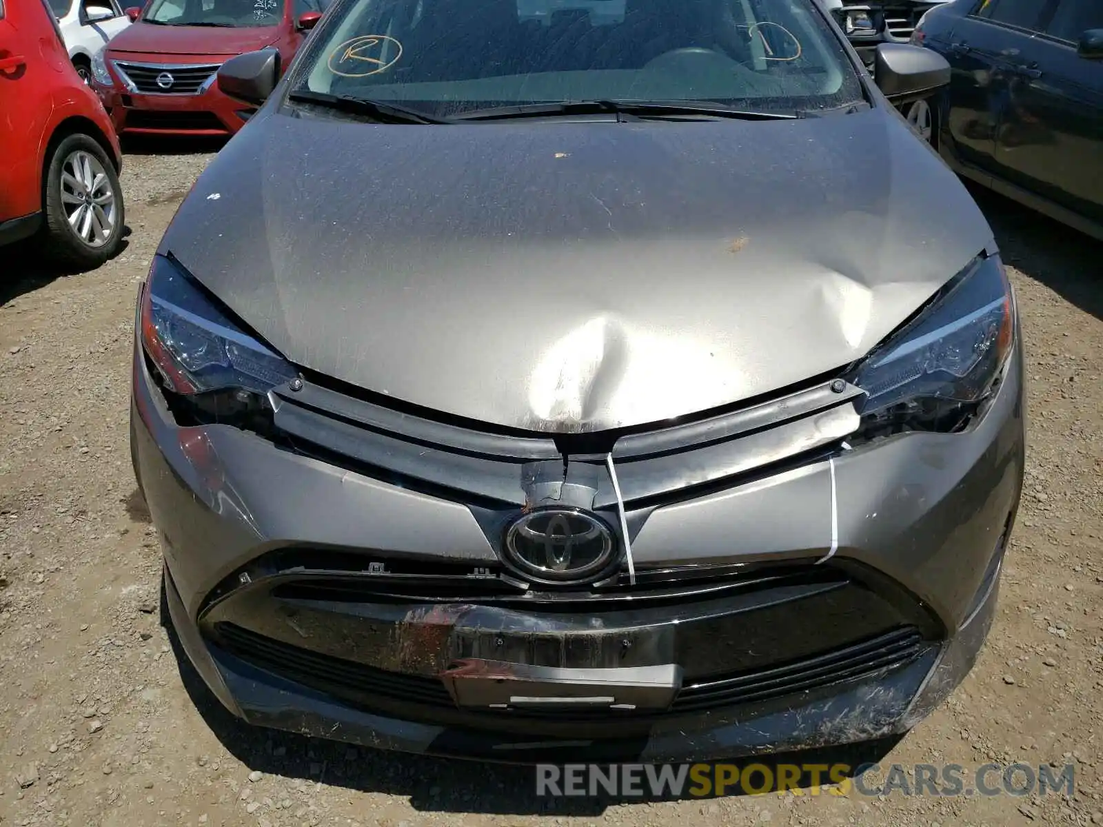 9 Photograph of a damaged car 5YFBURHE7KP886893 TOYOTA COROLLA 2019