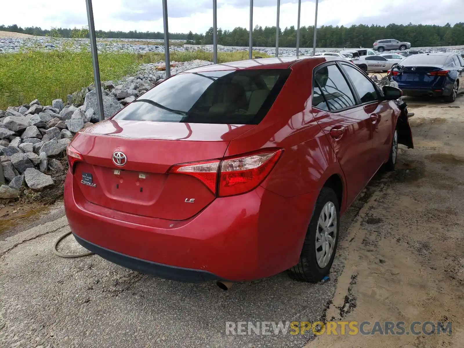 4 Photograph of a damaged car 5YFBURHE7KP887123 TOYOTA COROLLA 2019