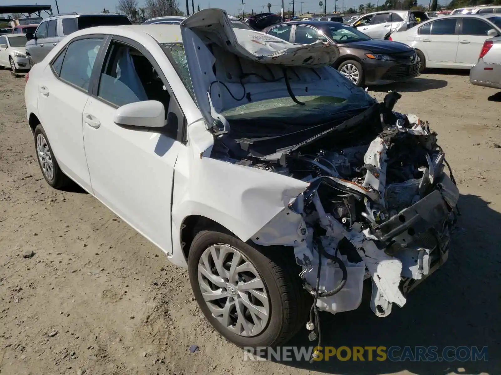 1 Photograph of a damaged car 5YFBURHE7KP887297 TOYOTA COROLLA 2019