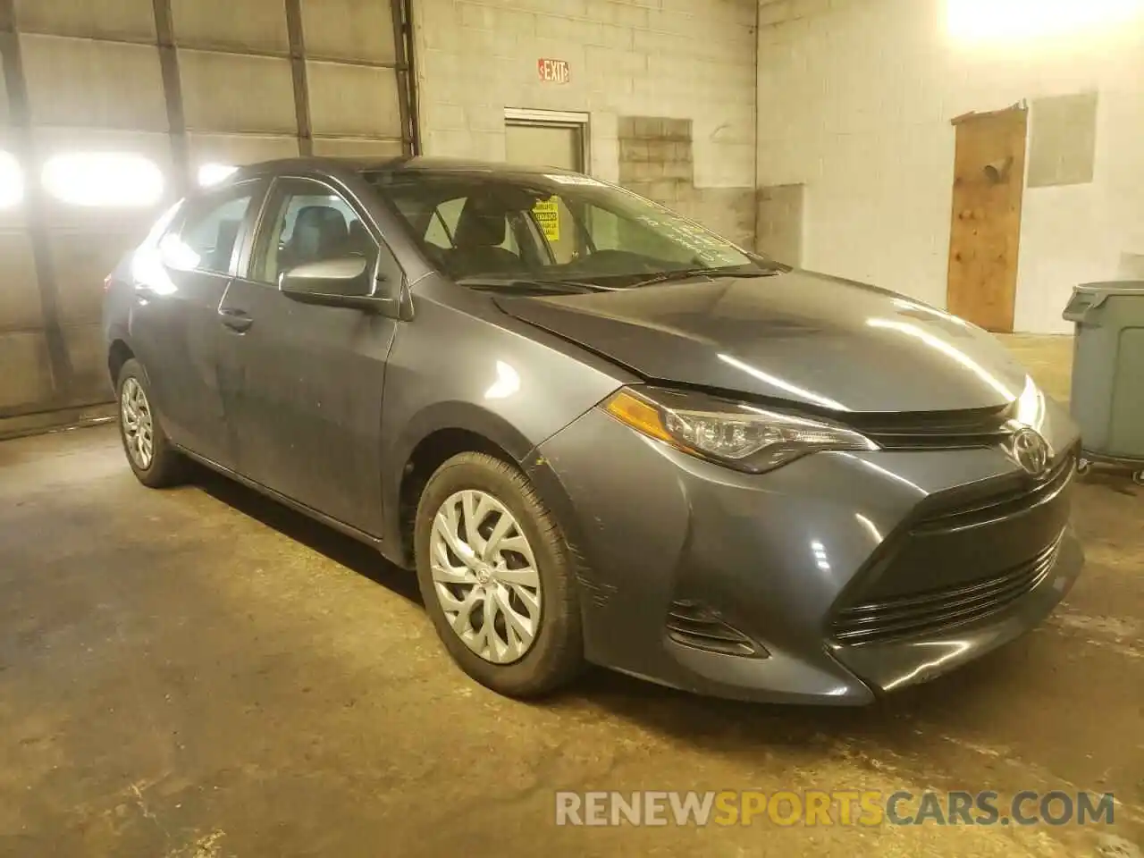 1 Photograph of a damaged car 5YFBURHE7KP888241 TOYOTA COROLLA 2019