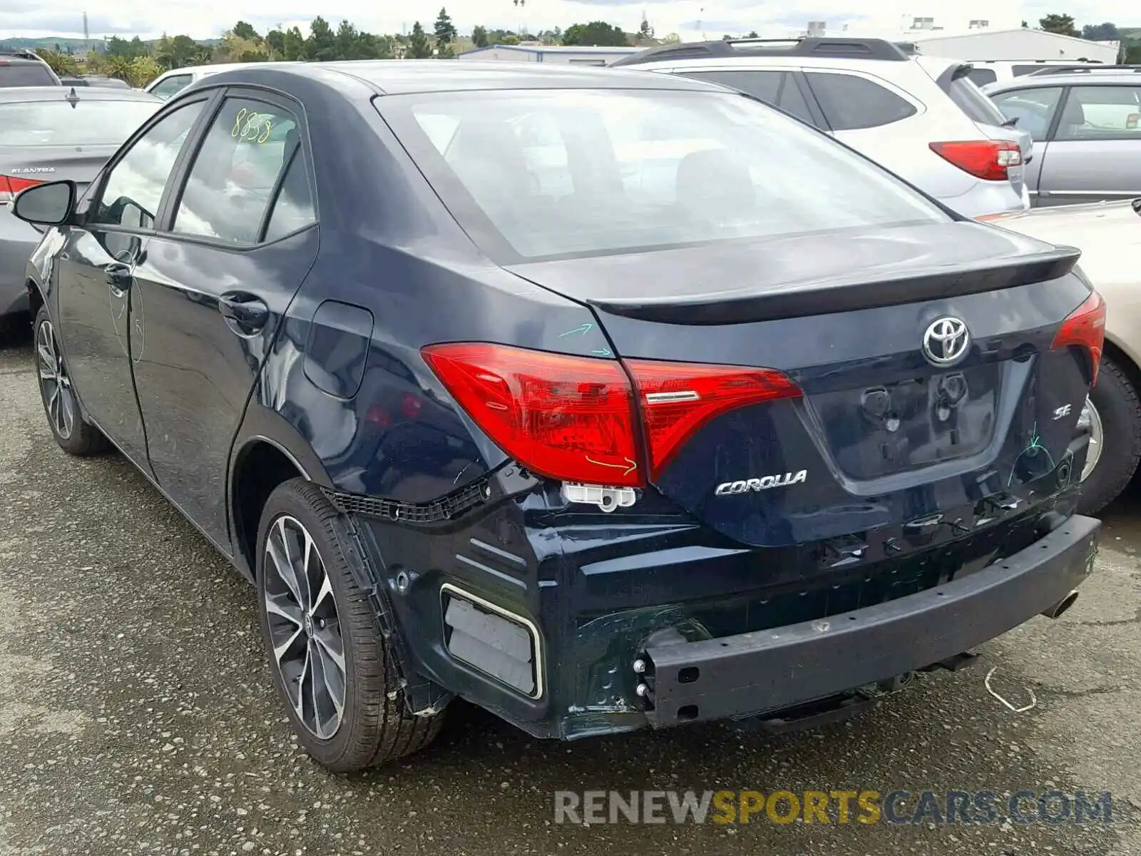 3 Photograph of a damaged car 5YFBURHE7KP888661 TOYOTA COROLLA 2019