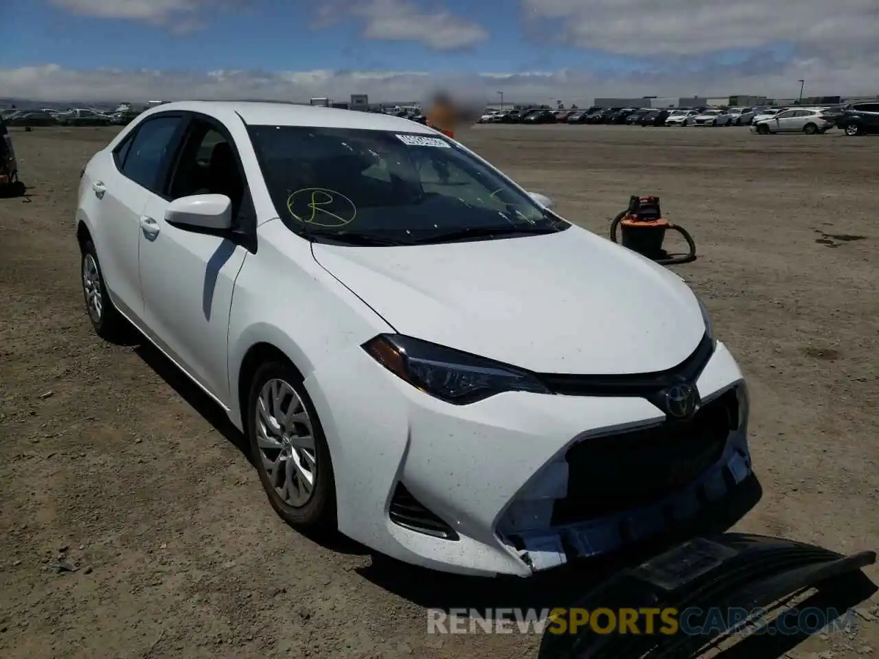 1 Photograph of a damaged car 5YFBURHE7KP889101 TOYOTA COROLLA 2019