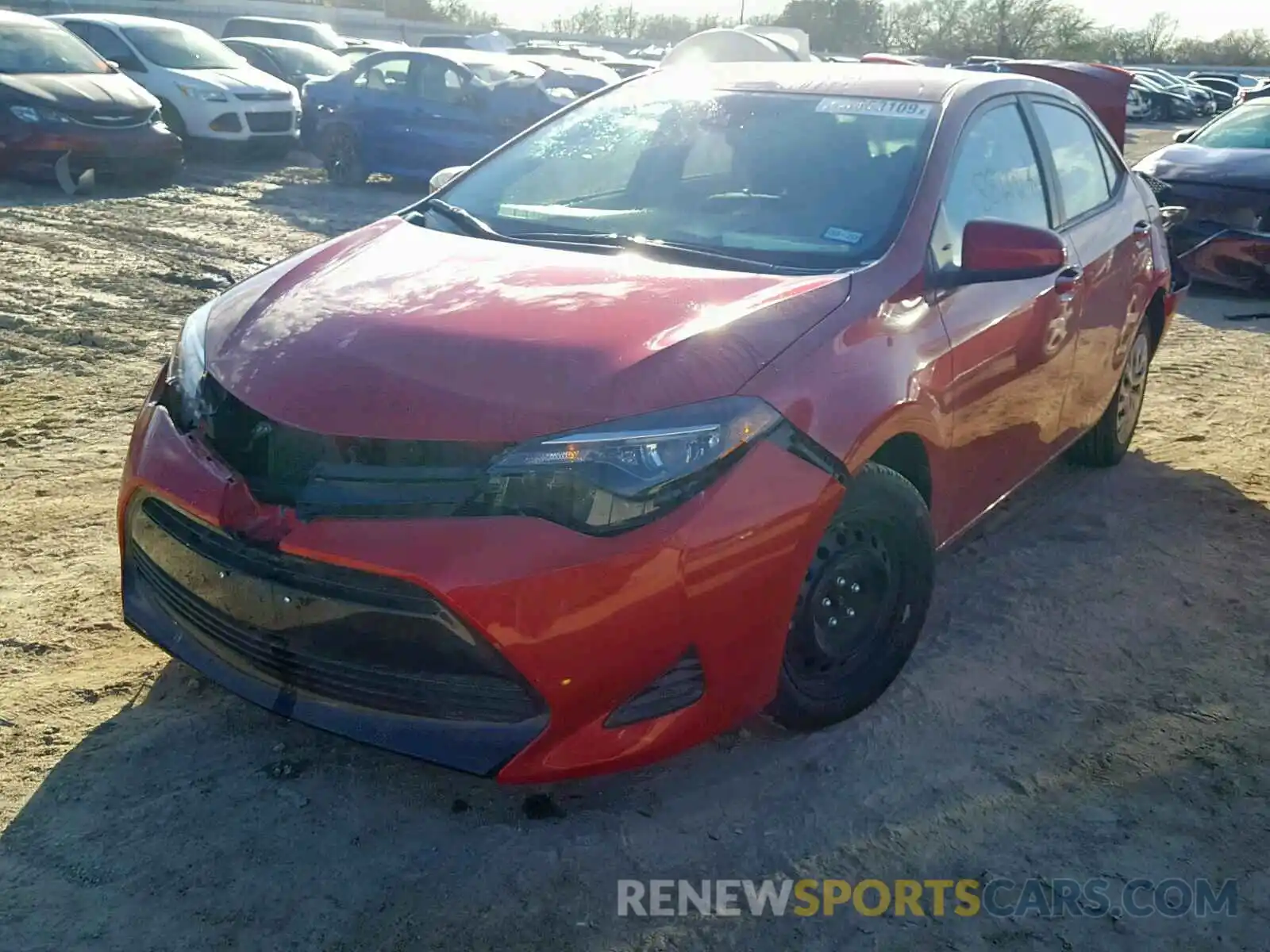 2 Photograph of a damaged car 5YFBURHE7KP889292 TOYOTA COROLLA 2019