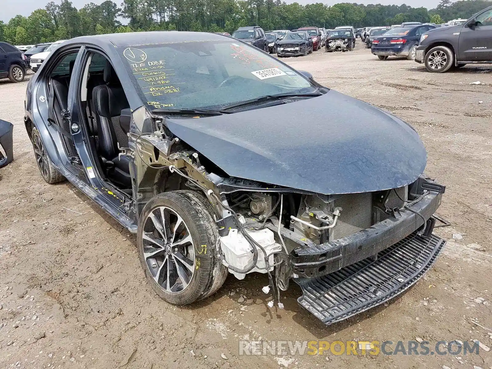 1 Photograph of a damaged car 5YFBURHE7KP889325 TOYOTA COROLLA 2019