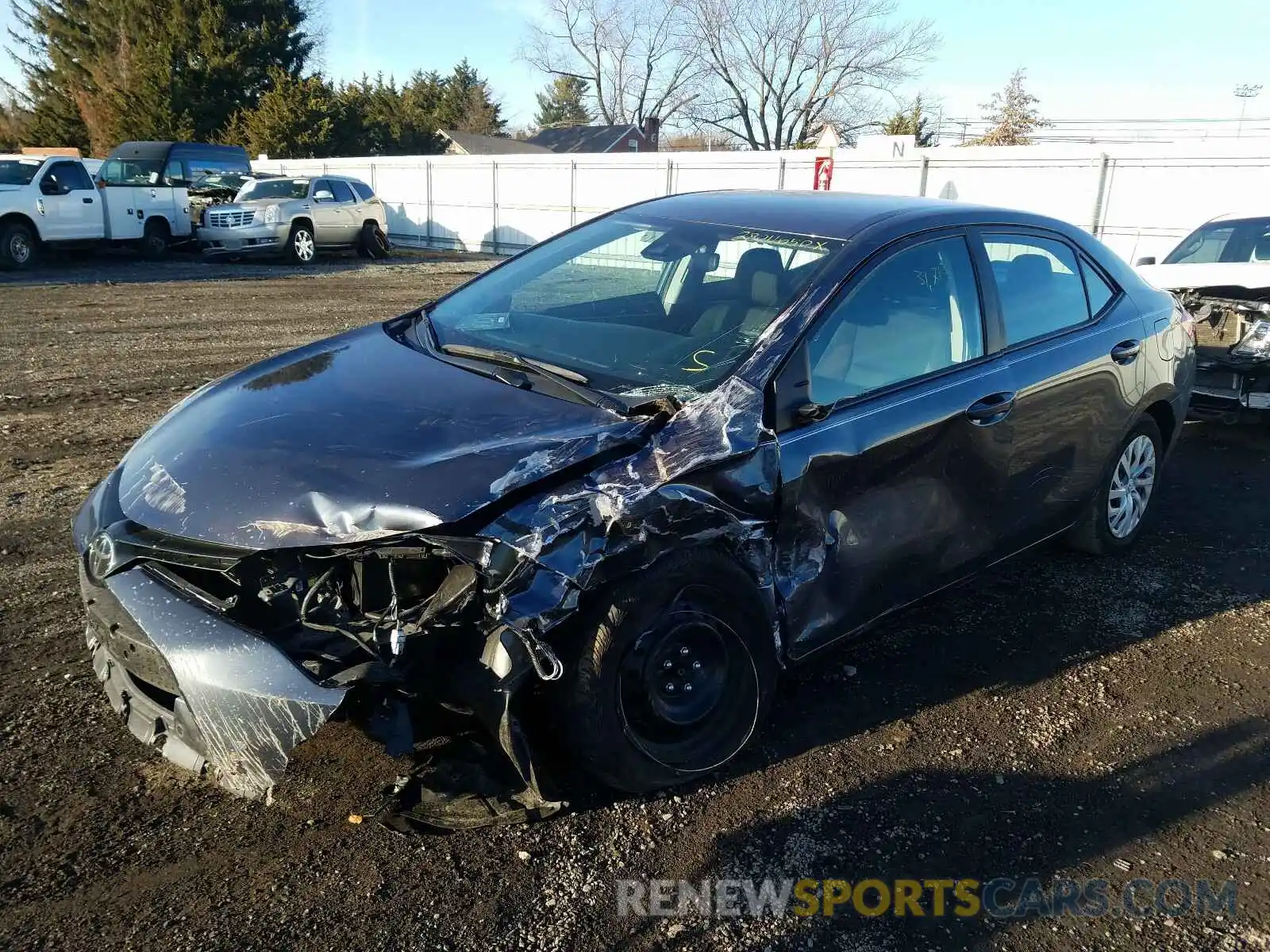 2 Photograph of a damaged car 5YFBURHE7KP889552 TOYOTA COROLLA 2019