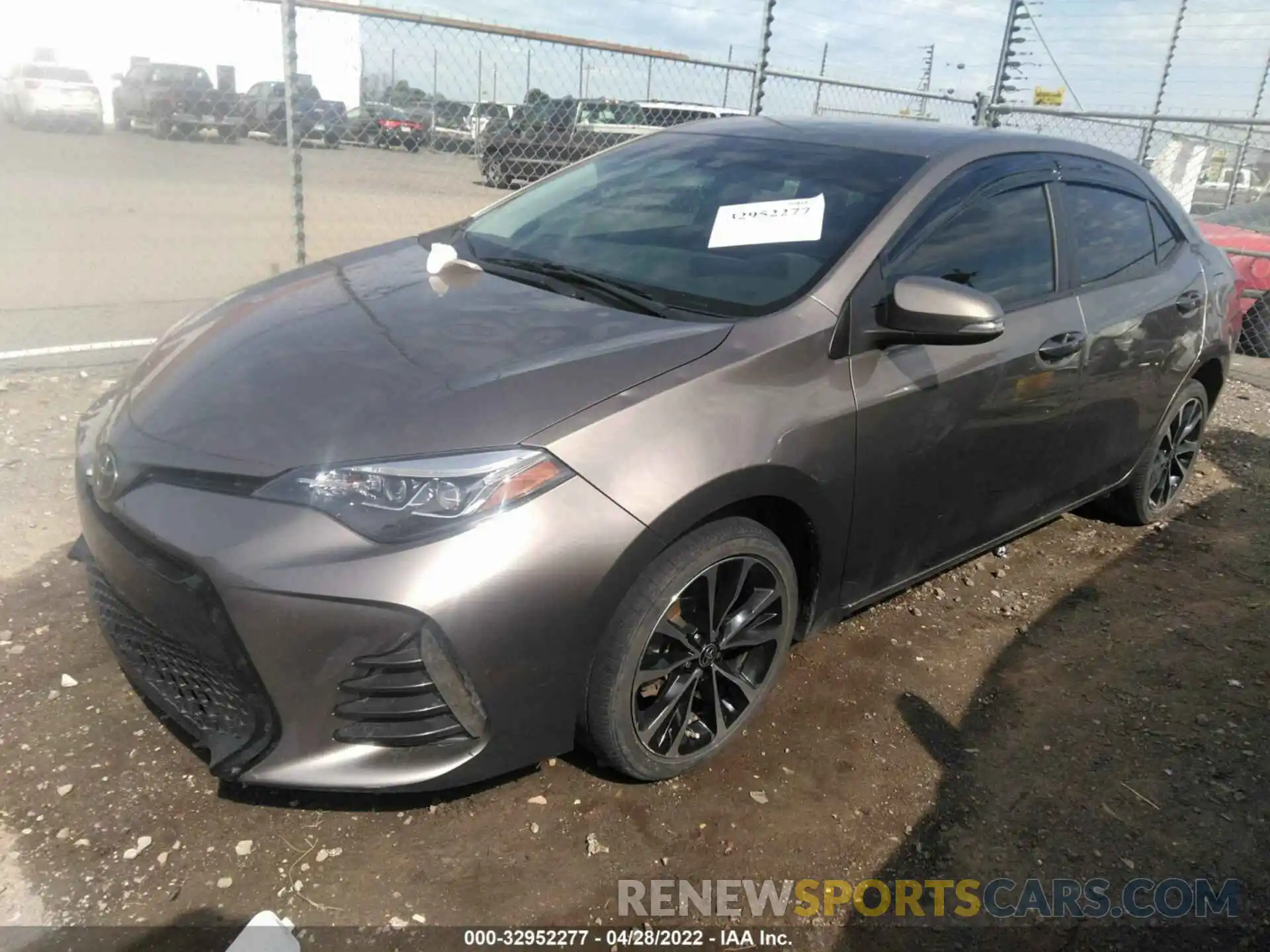 2 Photograph of a damaged car 5YFBURHE7KP889583 TOYOTA COROLLA 2019