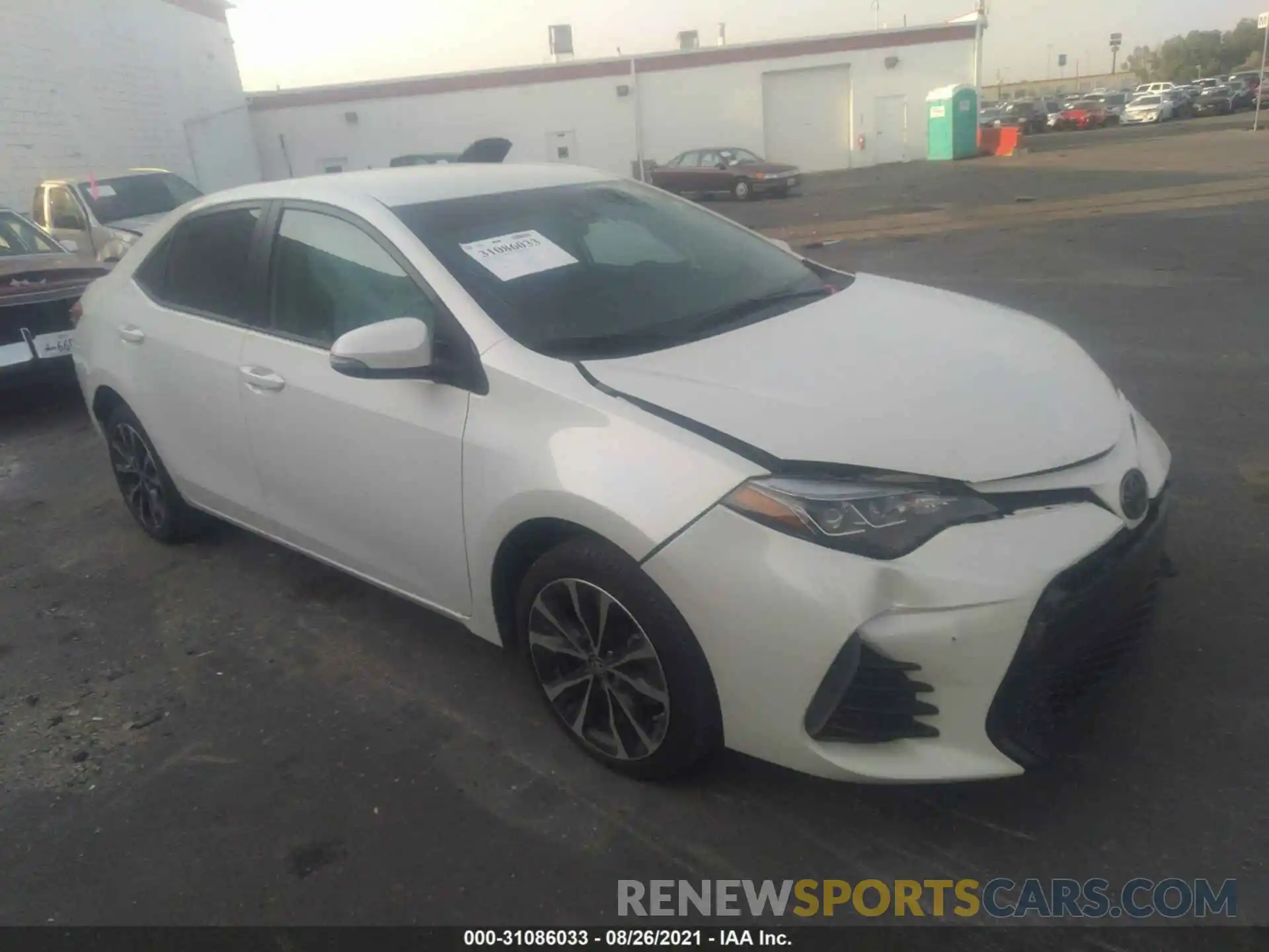 1 Photograph of a damaged car 5YFBURHE7KP889714 TOYOTA COROLLA 2019