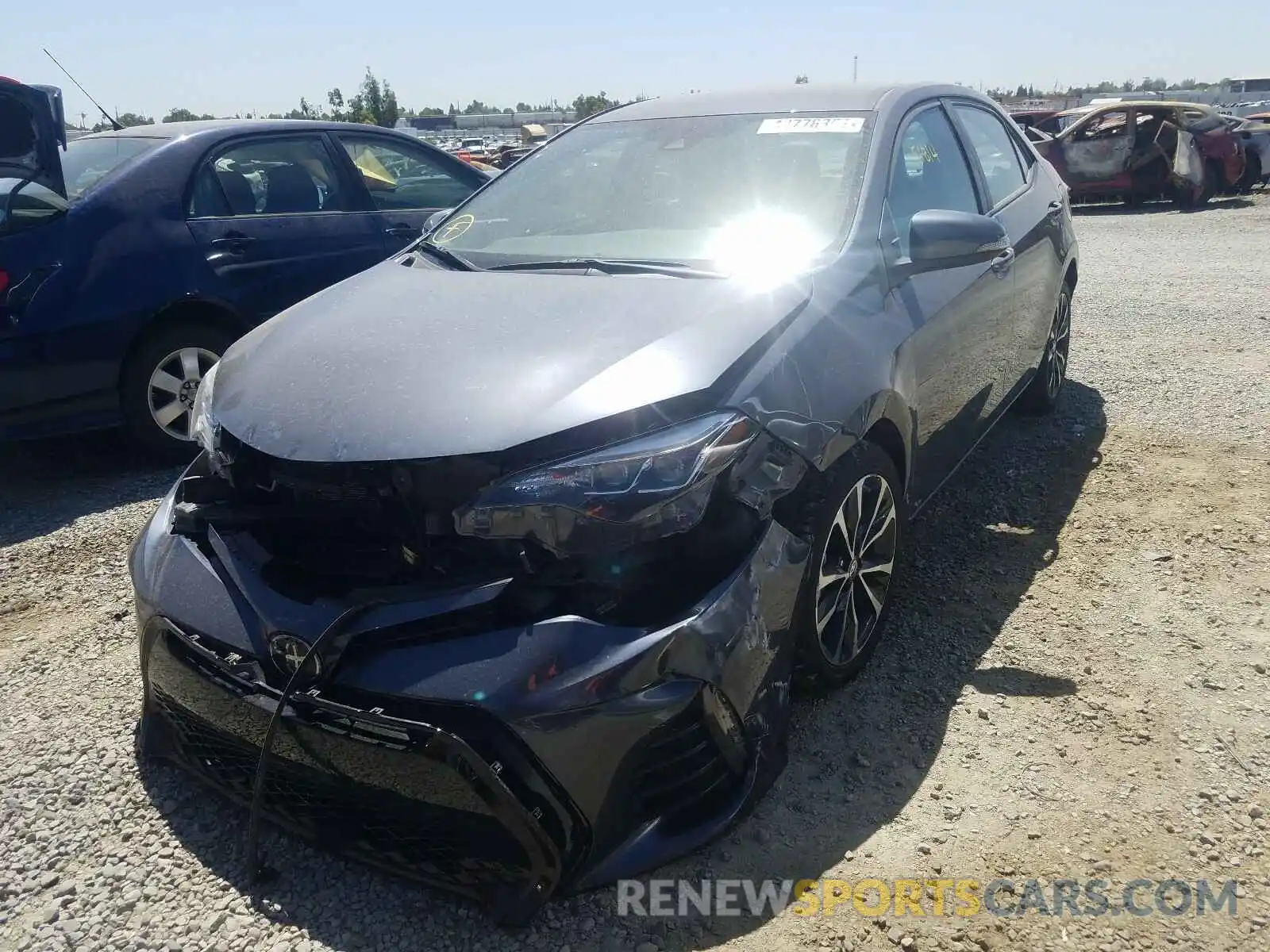 2 Photograph of a damaged car 5YFBURHE7KP889938 TOYOTA COROLLA 2019