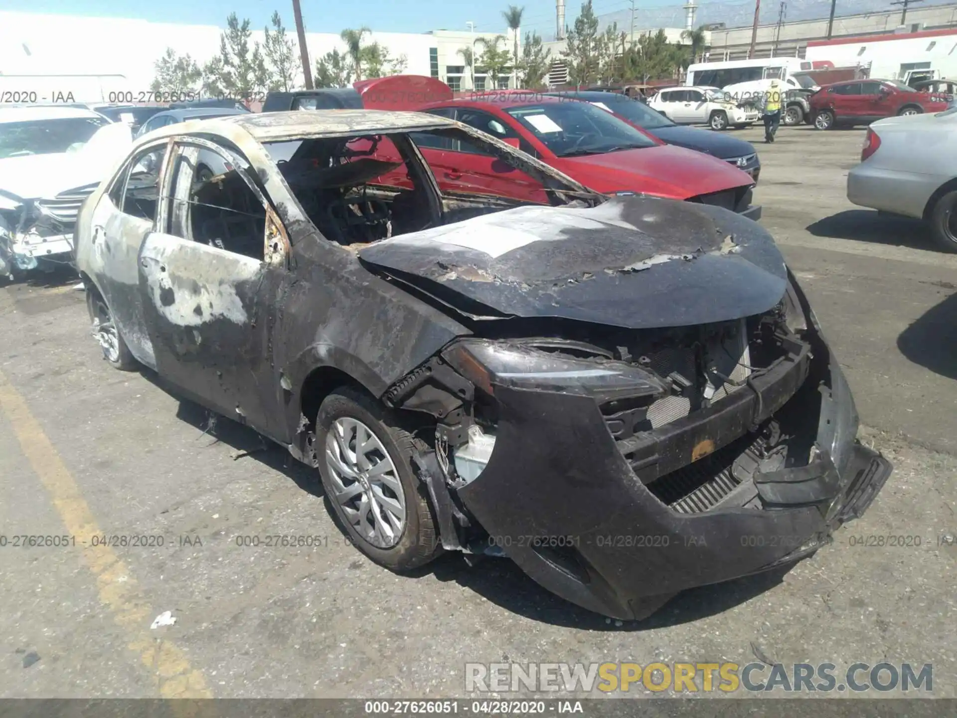 1 Photograph of a damaged car 5YFBURHE7KP890605 TOYOTA COROLLA 2019