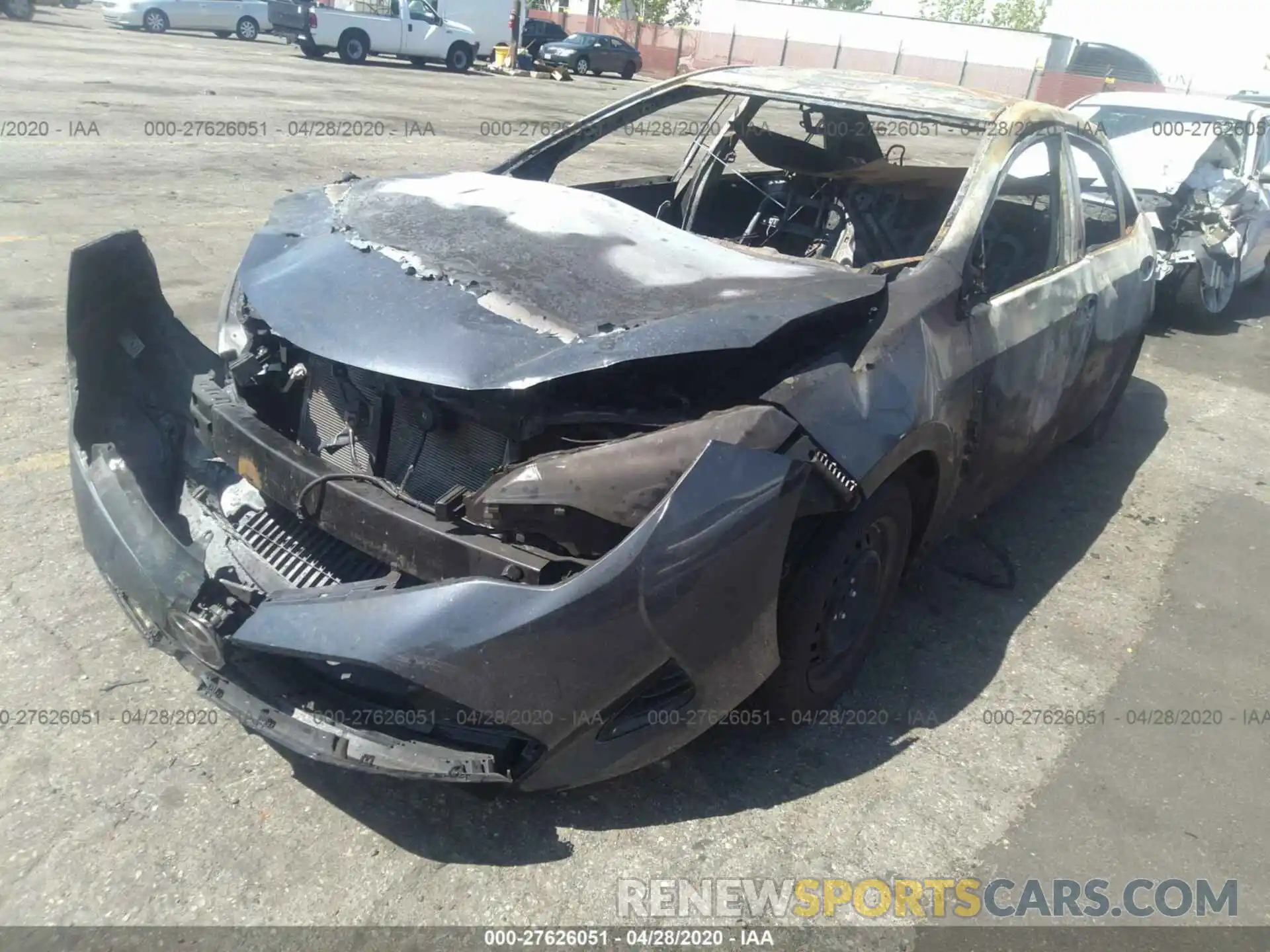 2 Photograph of a damaged car 5YFBURHE7KP890605 TOYOTA COROLLA 2019