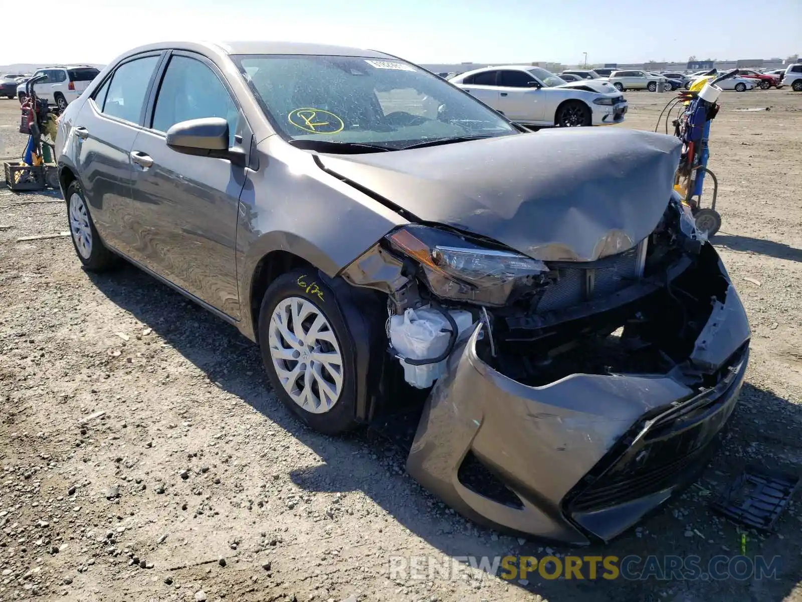 1 Photograph of a damaged car 5YFBURHE7KP891107 TOYOTA COROLLA 2019