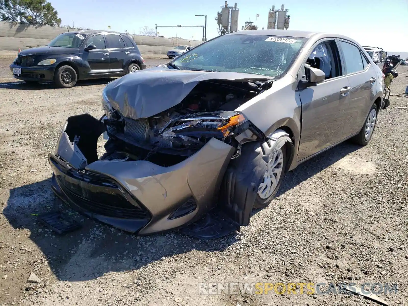 2 Photograph of a damaged car 5YFBURHE7KP891107 TOYOTA COROLLA 2019