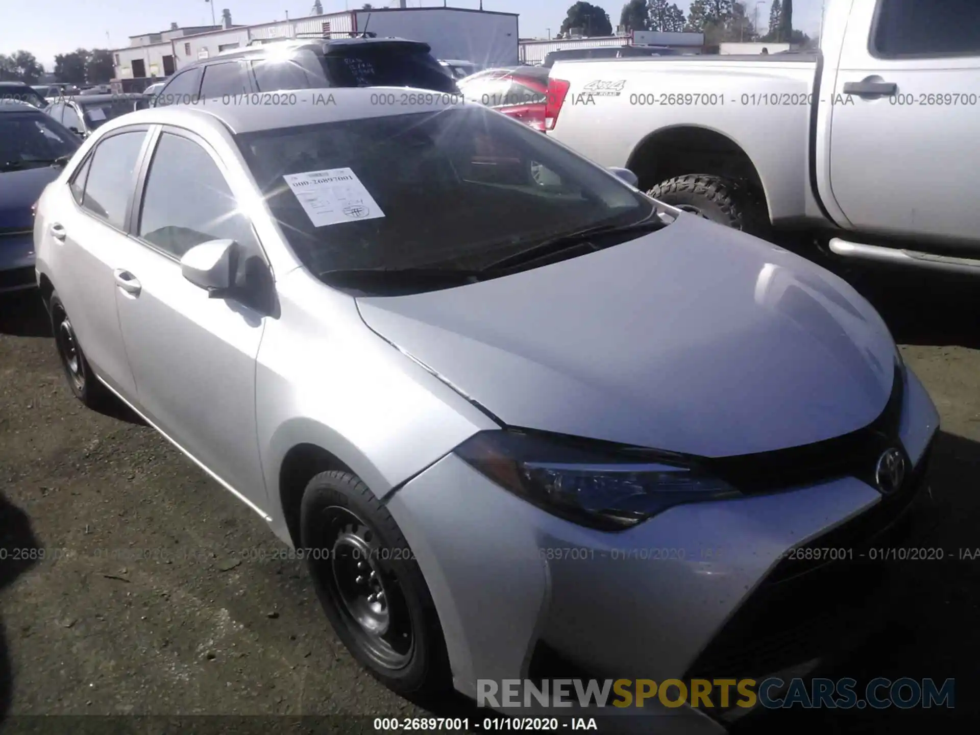 1 Photograph of a damaged car 5YFBURHE7KP891219 TOYOTA COROLLA 2019