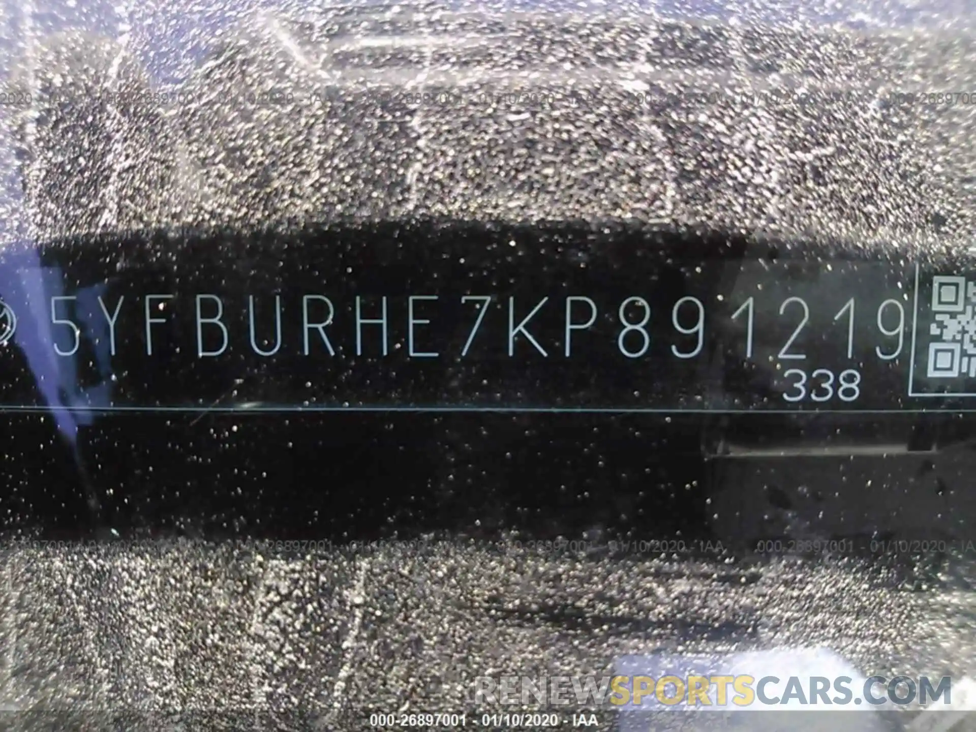 9 Photograph of a damaged car 5YFBURHE7KP891219 TOYOTA COROLLA 2019