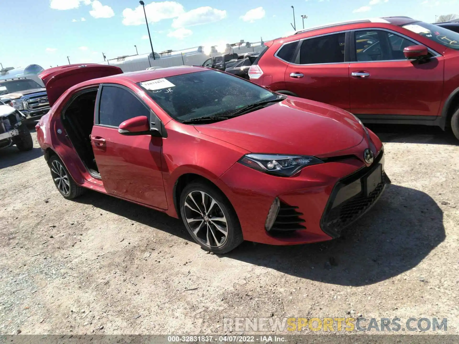 1 Photograph of a damaged car 5YFBURHE7KP891351 TOYOTA COROLLA 2019