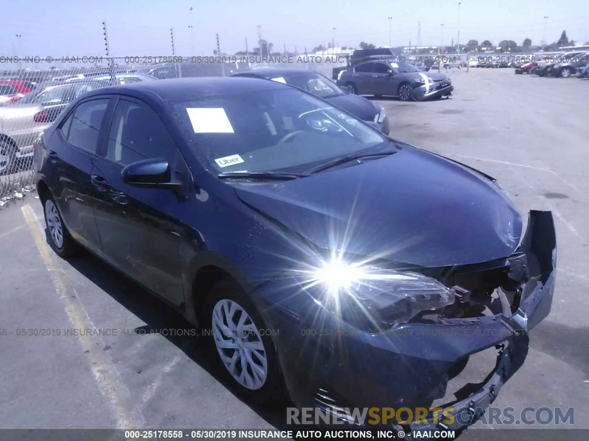 1 Photograph of a damaged car 5YFBURHE7KP891740 TOYOTA COROLLA 2019