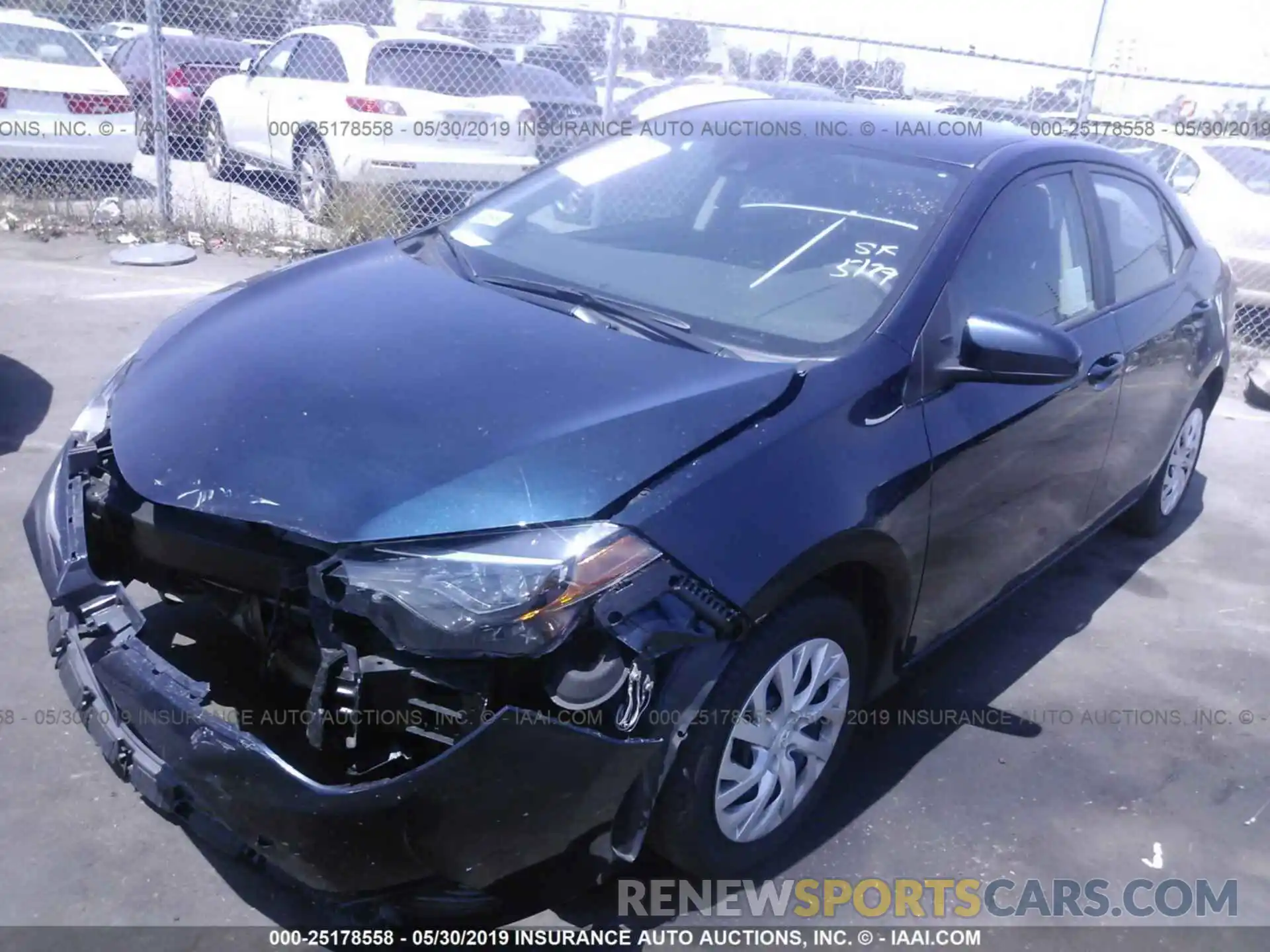 2 Photograph of a damaged car 5YFBURHE7KP891740 TOYOTA COROLLA 2019