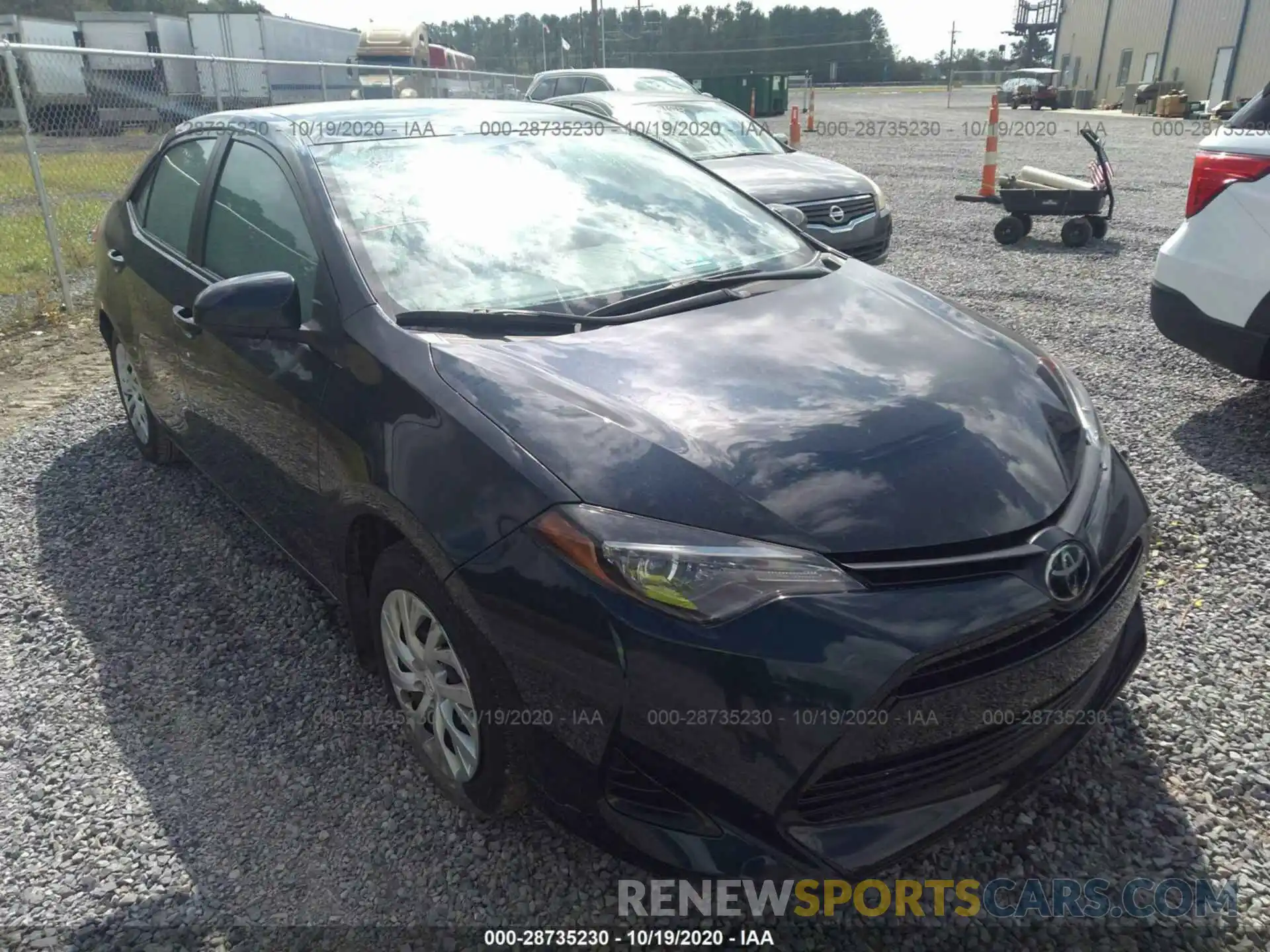 1 Photograph of a damaged car 5YFBURHE7KP891883 TOYOTA COROLLA 2019