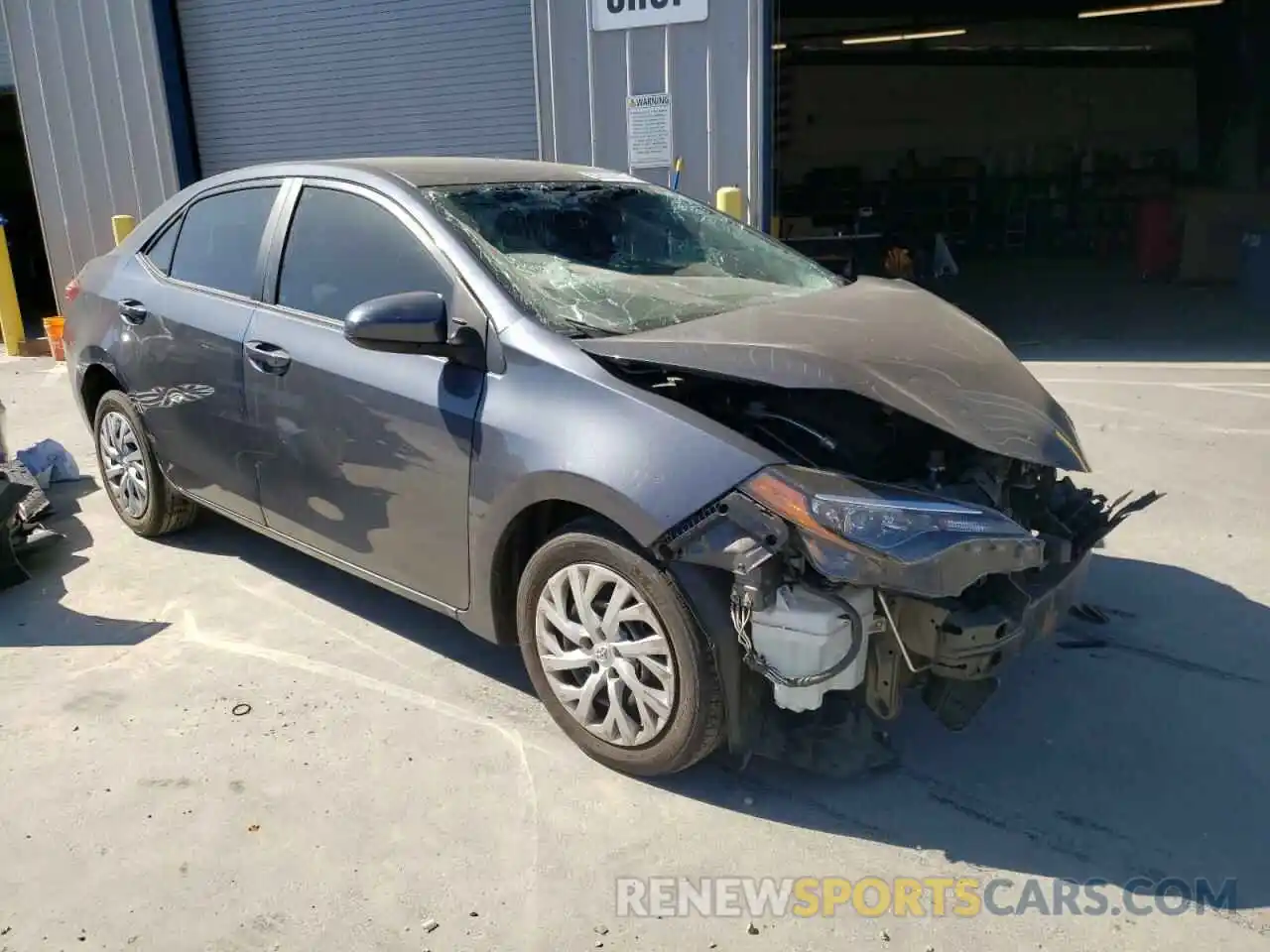 1 Photograph of a damaged car 5YFBURHE7KP892077 TOYOTA COROLLA 2019