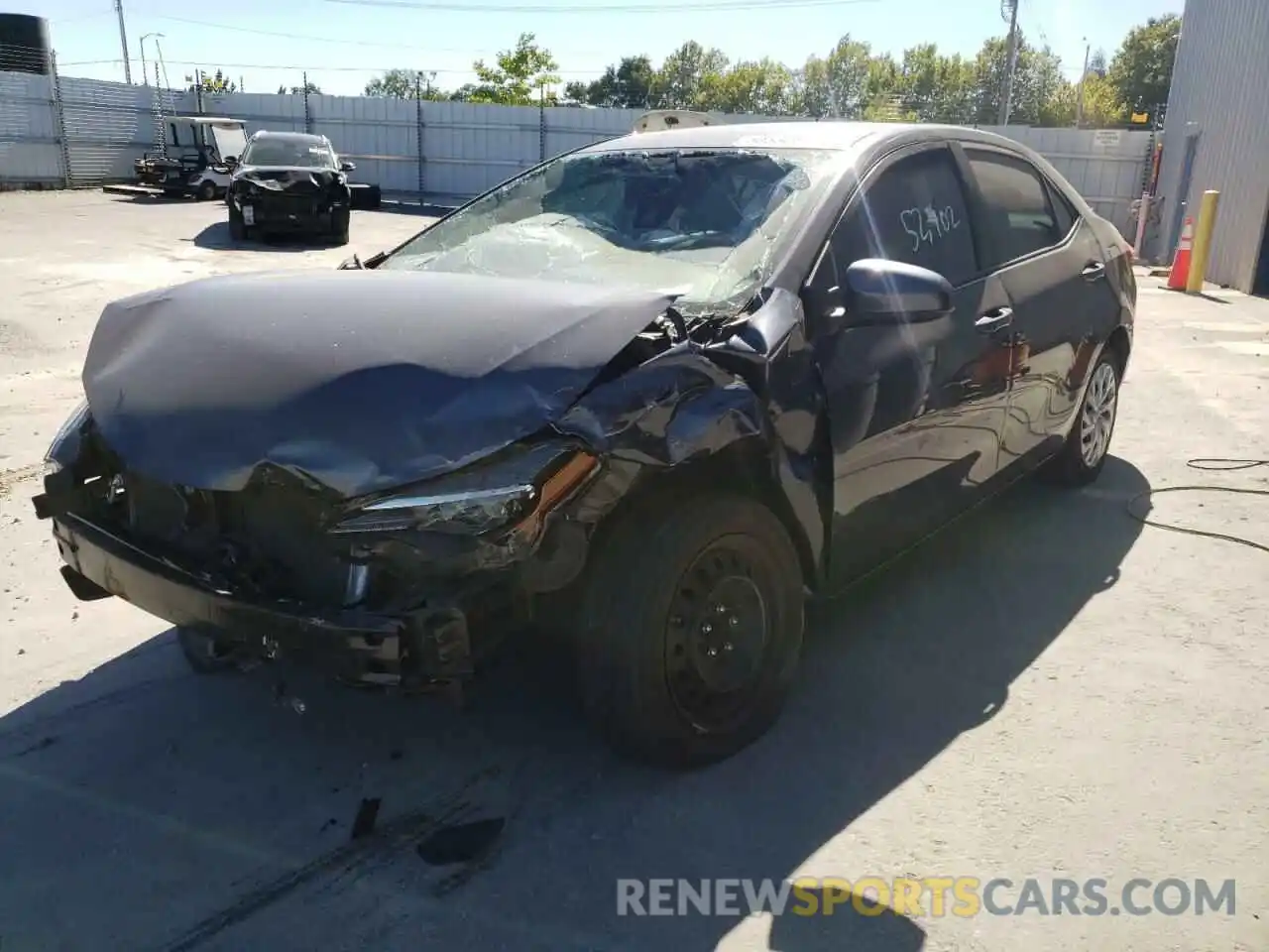 2 Photograph of a damaged car 5YFBURHE7KP892077 TOYOTA COROLLA 2019