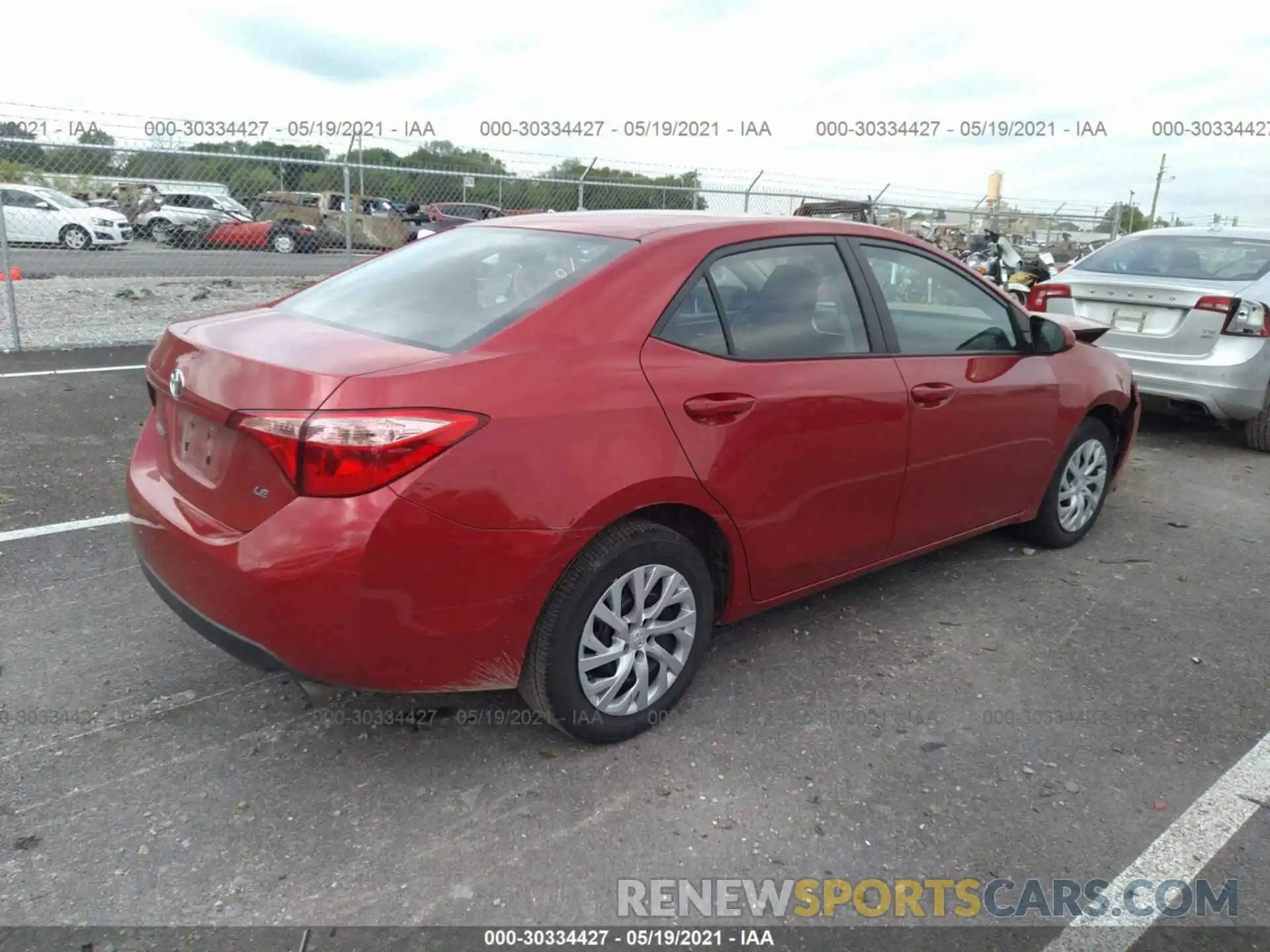 4 Photograph of a damaged car 5YFBURHE7KP892743 TOYOTA COROLLA 2019