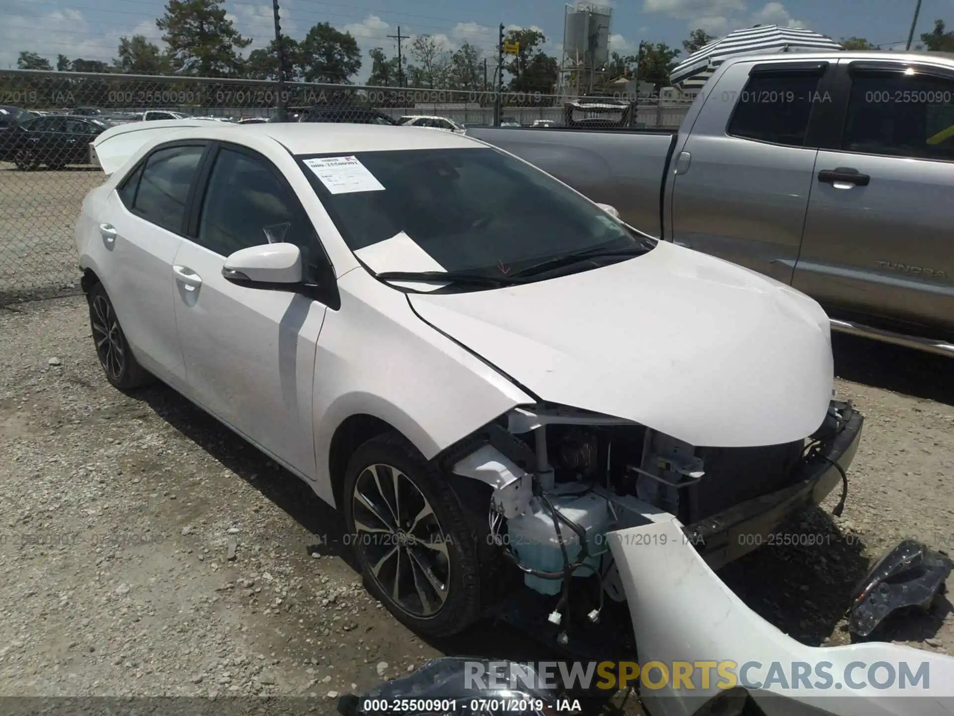 1 Photograph of a damaged car 5YFBURHE7KP892791 TOYOTA COROLLA 2019