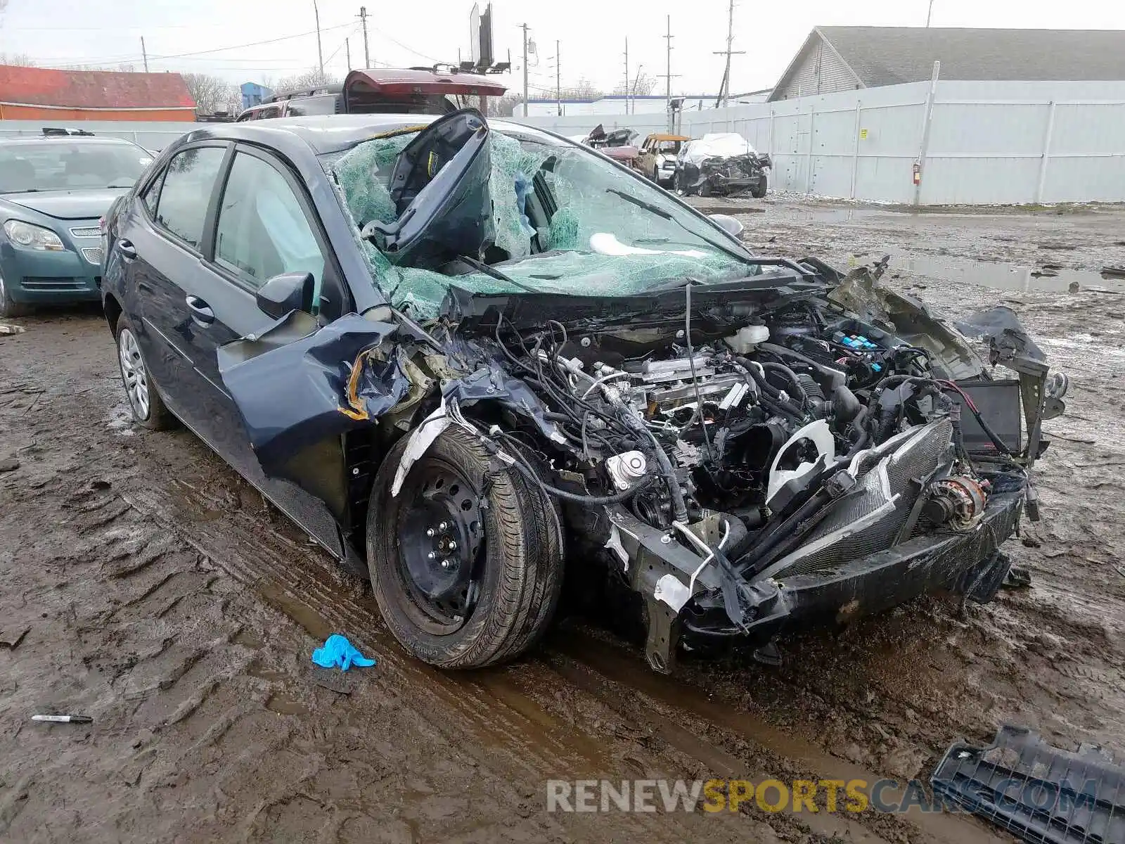 1 Photograph of a damaged car 5YFBURHE7KP893147 TOYOTA COROLLA 2019