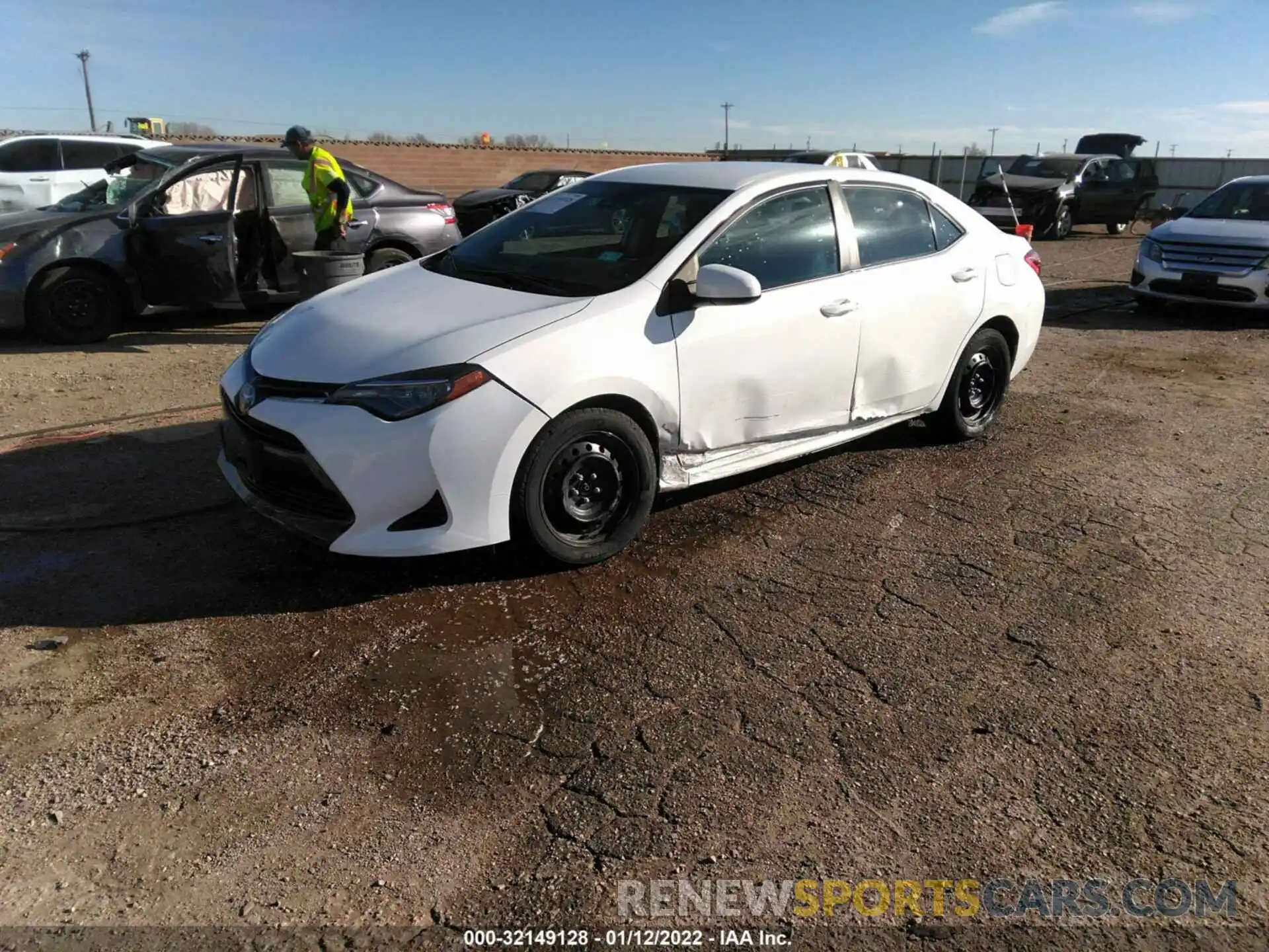 2 Photograph of a damaged car 5YFBURHE7KP893259 TOYOTA COROLLA 2019