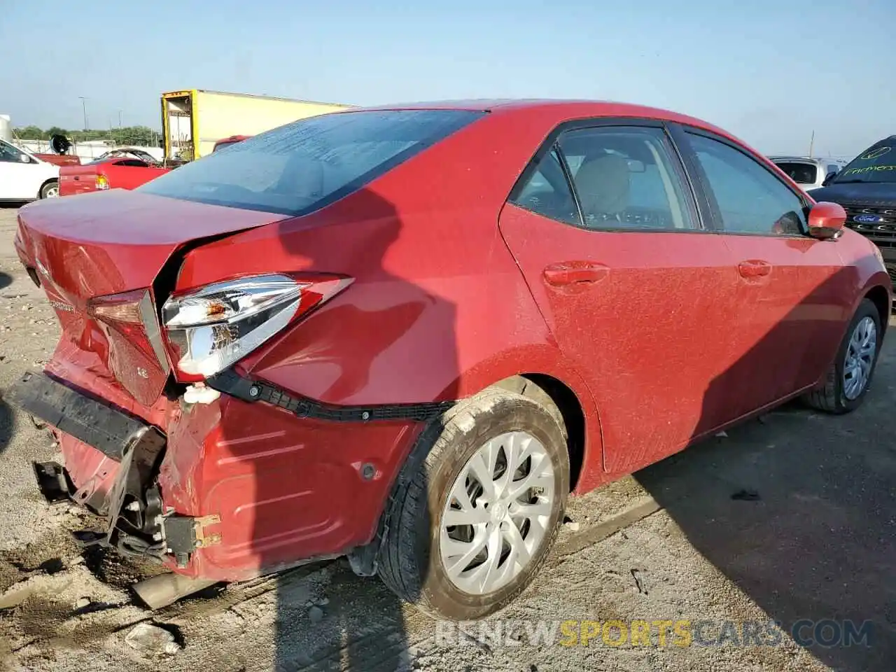 4 Photograph of a damaged car 5YFBURHE7KP893293 TOYOTA COROLLA 2019