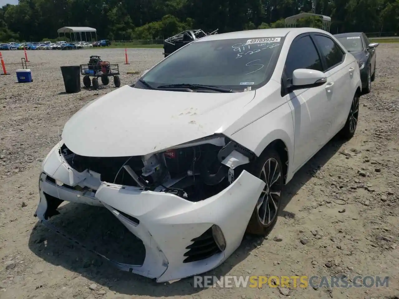 2 Photograph of a damaged car 5YFBURHE7KP893505 TOYOTA COROLLA 2019