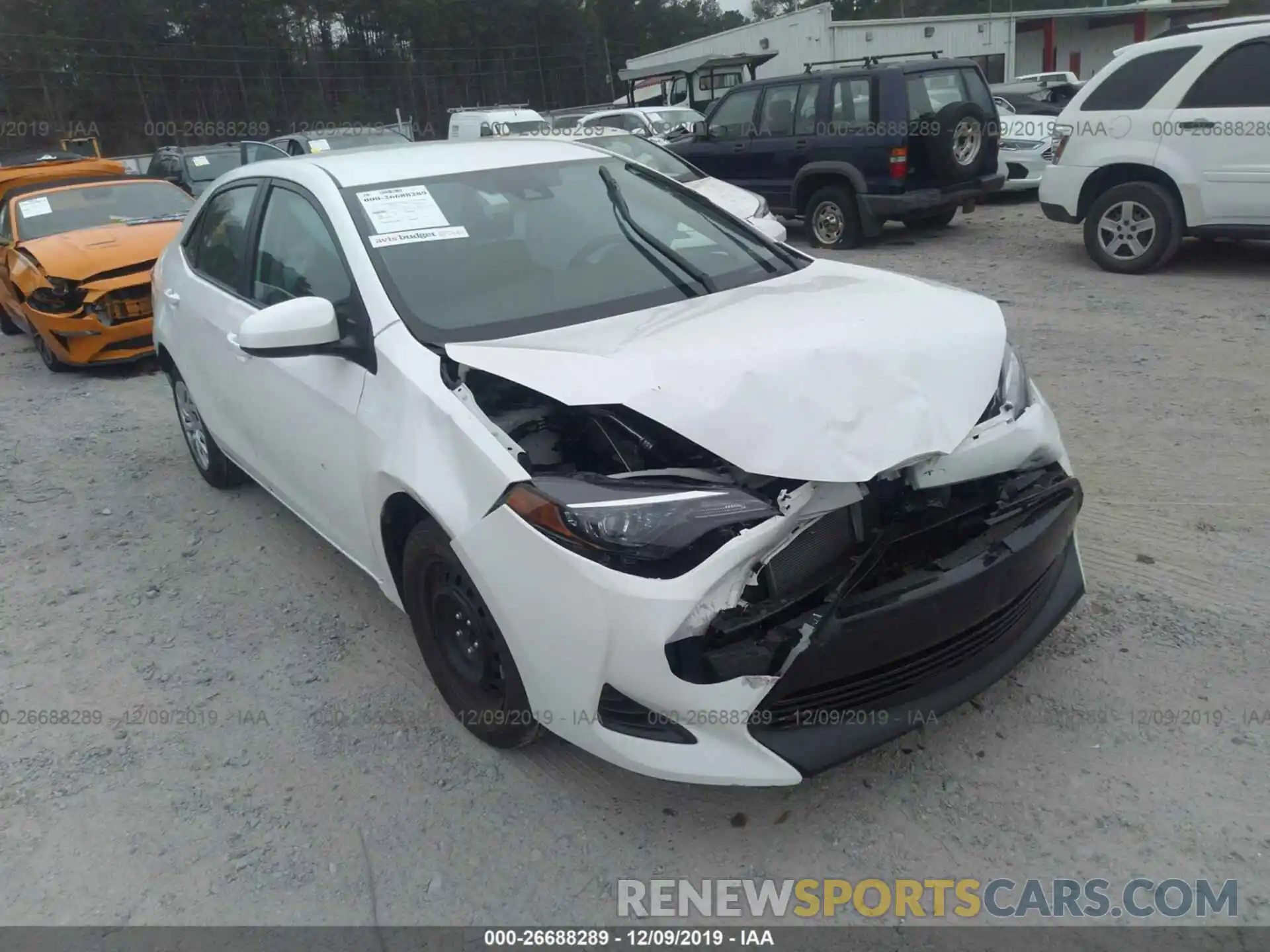 1 Photograph of a damaged car 5YFBURHE7KP893519 TOYOTA COROLLA 2019