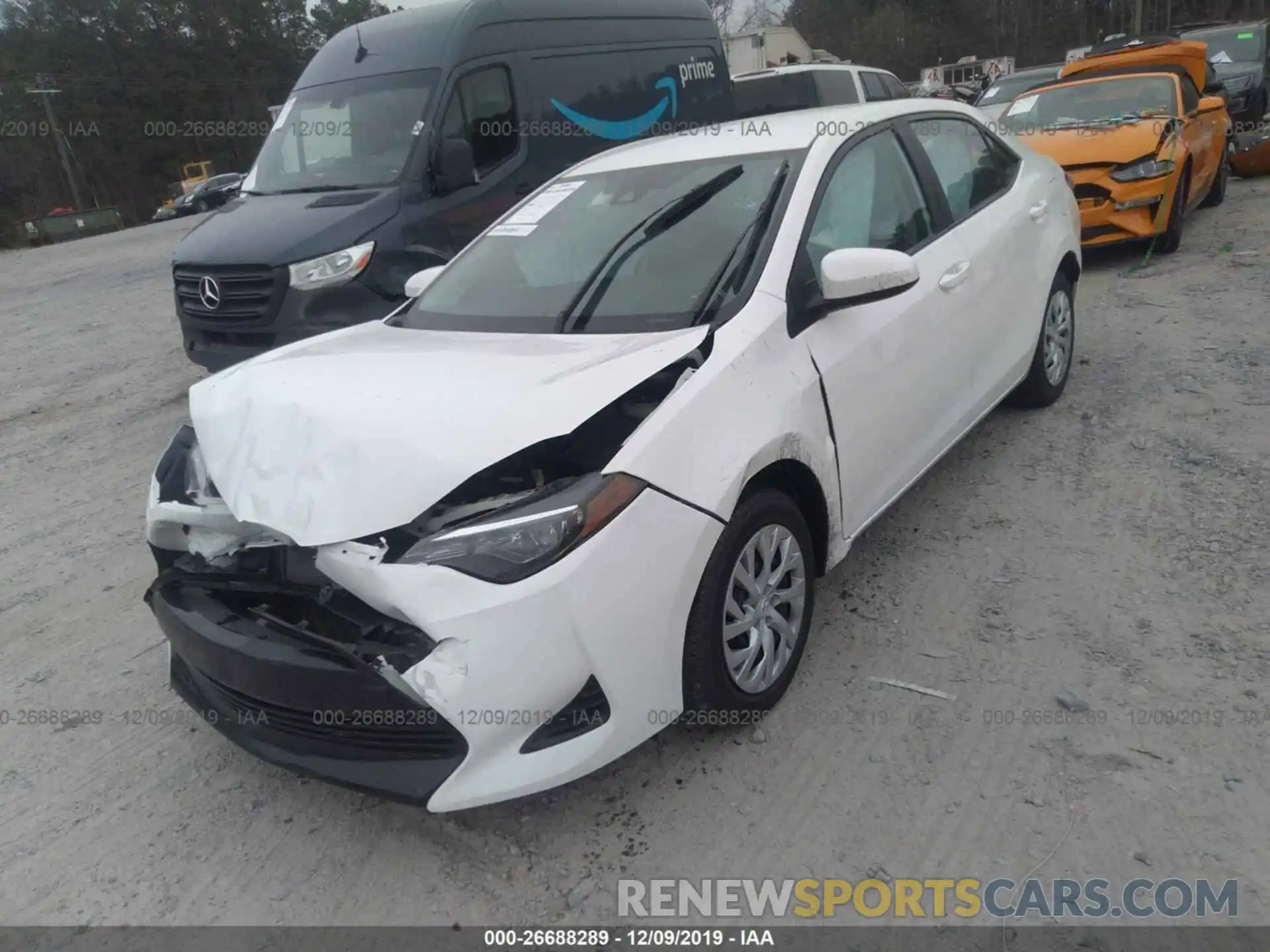 2 Photograph of a damaged car 5YFBURHE7KP893519 TOYOTA COROLLA 2019