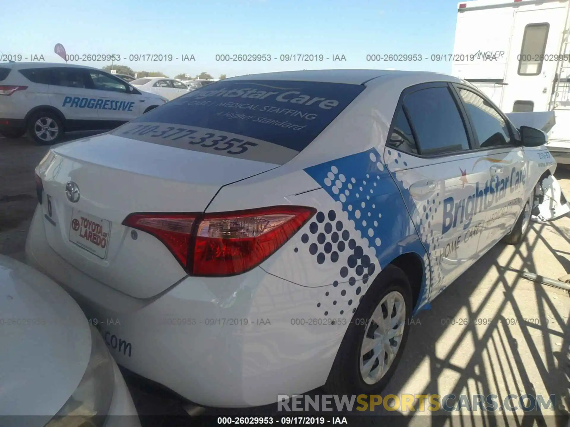 4 Photograph of a damaged car 5YFBURHE7KP893603 TOYOTA COROLLA 2019