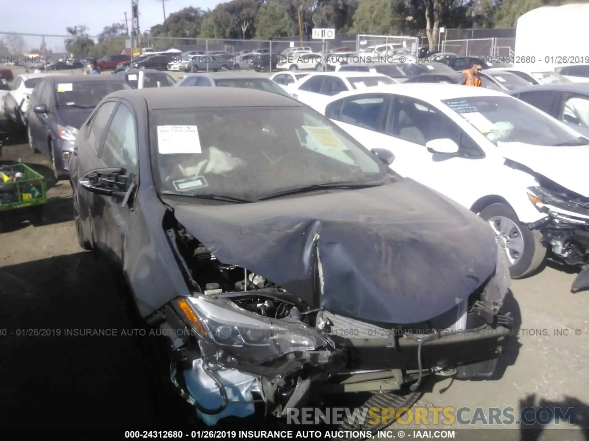 1 Photograph of a damaged car 5YFBURHE7KP893620 TOYOTA COROLLA 2019