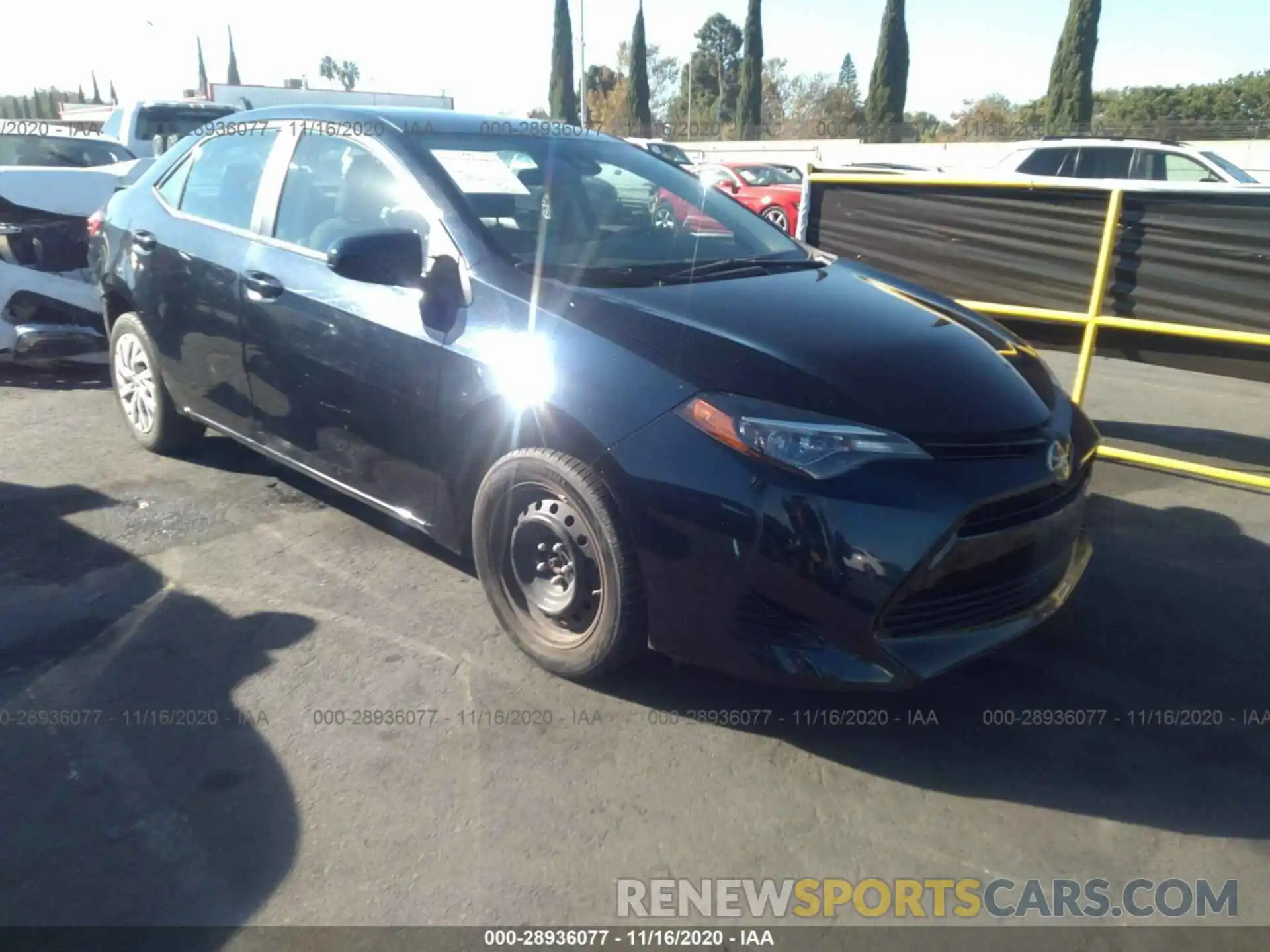 1 Photograph of a damaged car 5YFBURHE7KP894783 TOYOTA COROLLA 2019