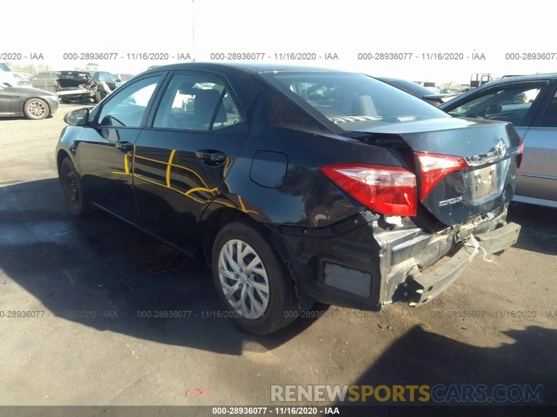 3 Photograph of a damaged car 5YFBURHE7KP894783 TOYOTA COROLLA 2019