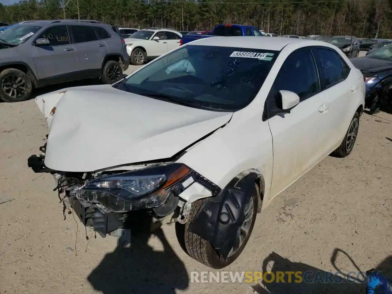 2 Photograph of a damaged car 5YFBURHE7KP895528 TOYOTA COROLLA 2019