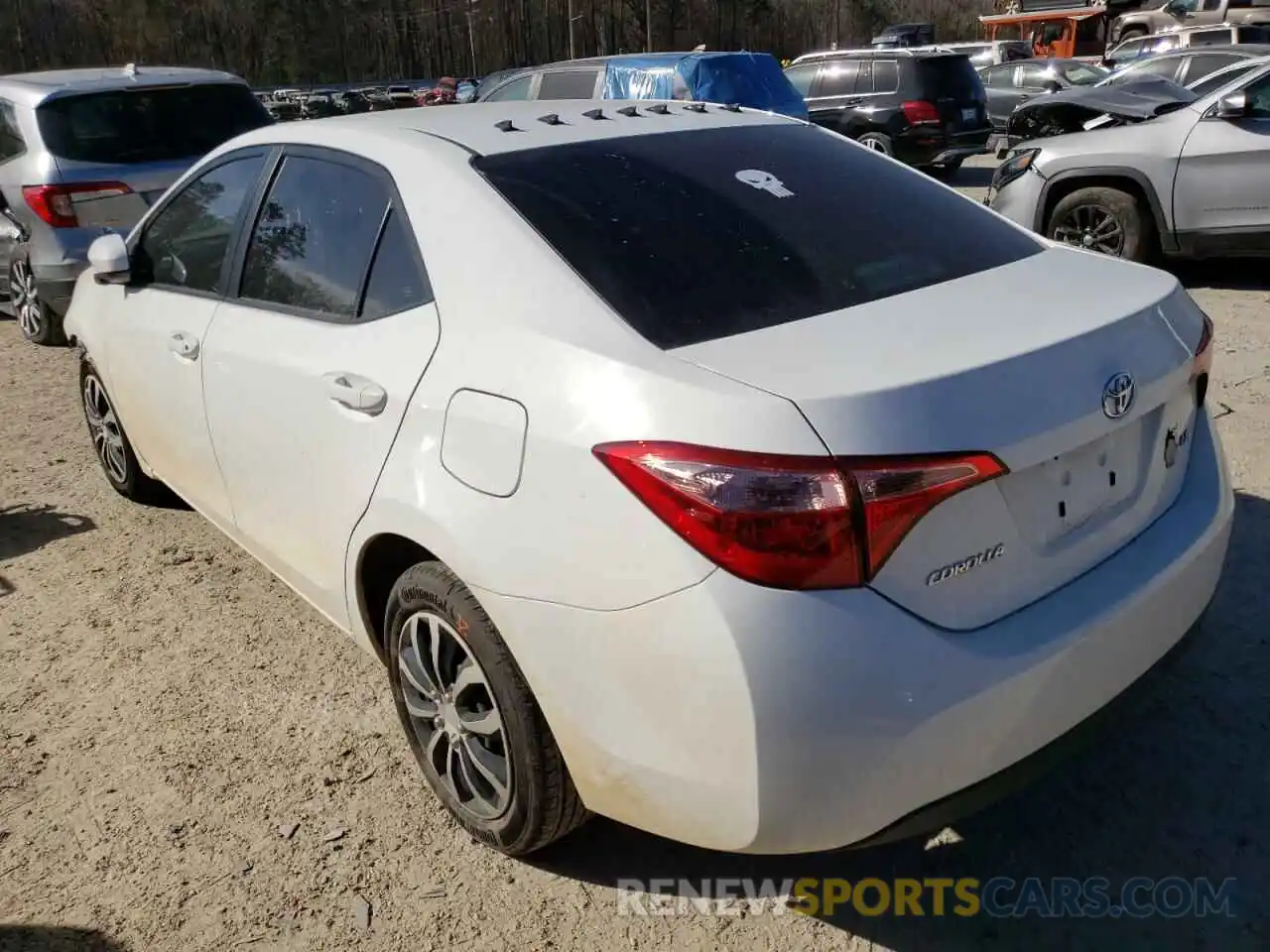 3 Photograph of a damaged car 5YFBURHE7KP895528 TOYOTA COROLLA 2019