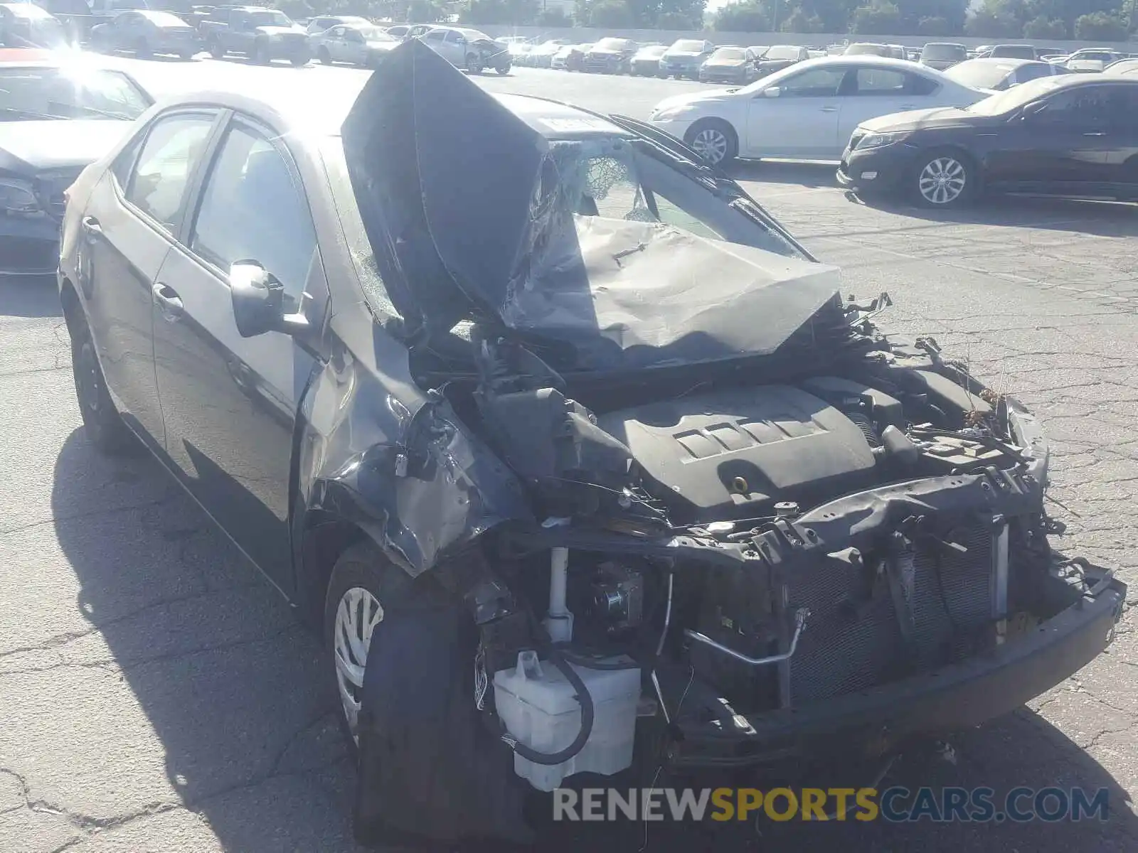 1 Photograph of a damaged car 5YFBURHE7KP895660 TOYOTA COROLLA 2019