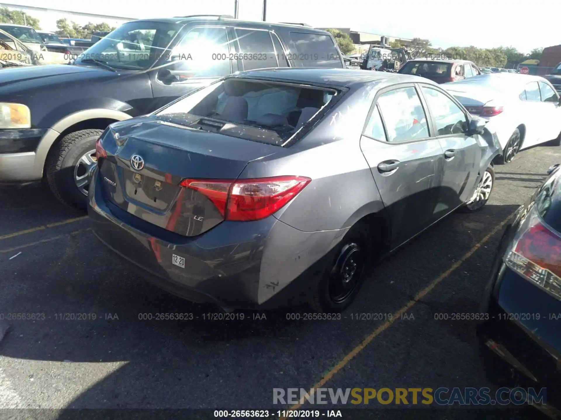 4 Photograph of a damaged car 5YFBURHE7KP895786 TOYOTA COROLLA 2019