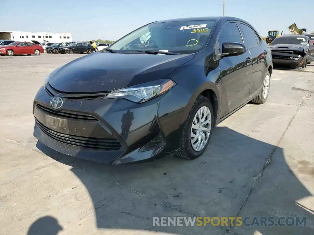 2 Photograph of a damaged car 5YFBURHE7KP895822 TOYOTA COROLLA 2019