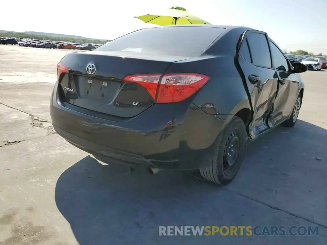 4 Photograph of a damaged car 5YFBURHE7KP895822 TOYOTA COROLLA 2019