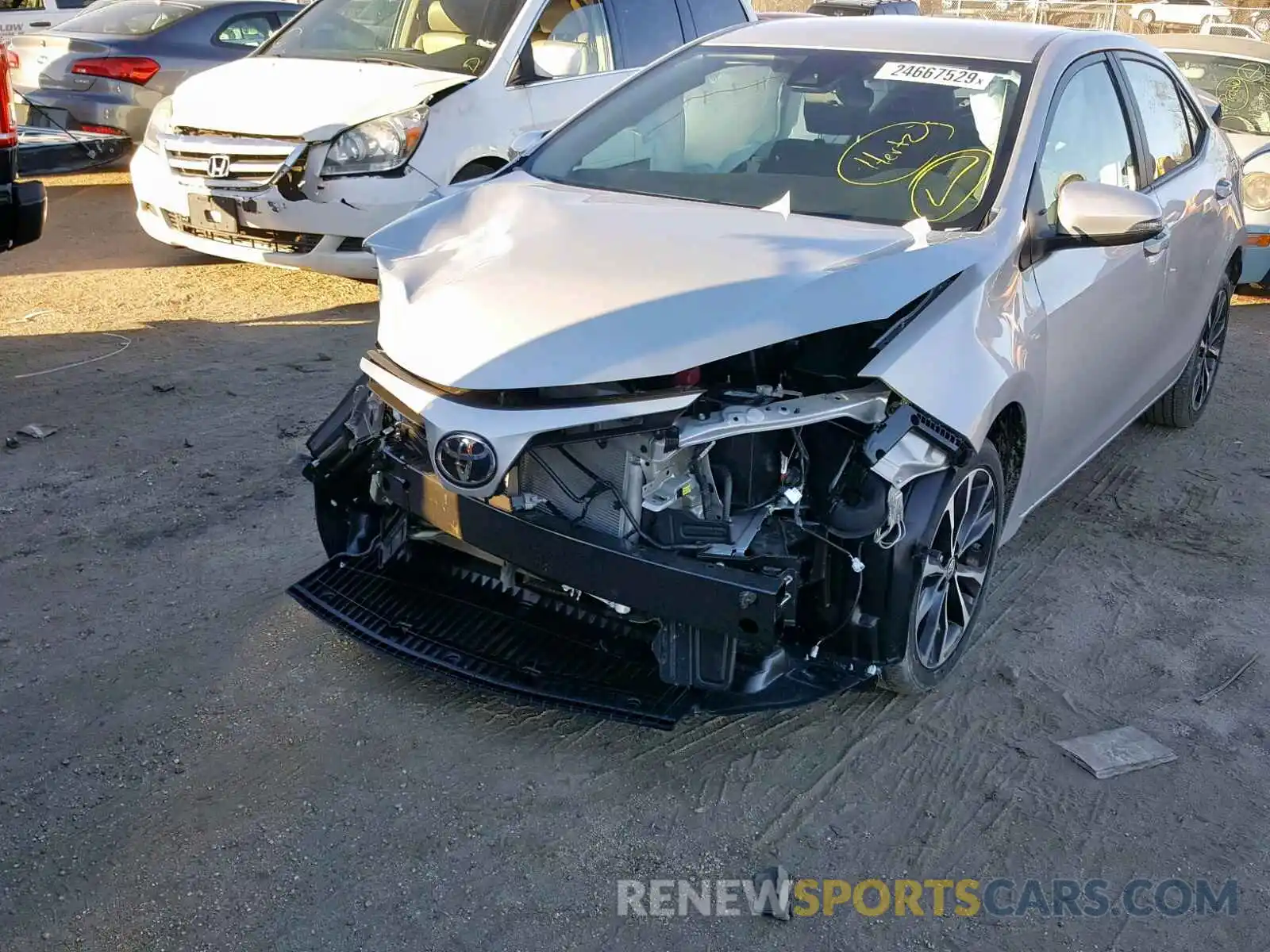 9 Photograph of a damaged car 5YFBURHE7KP896467 TOYOTA COROLLA 2019