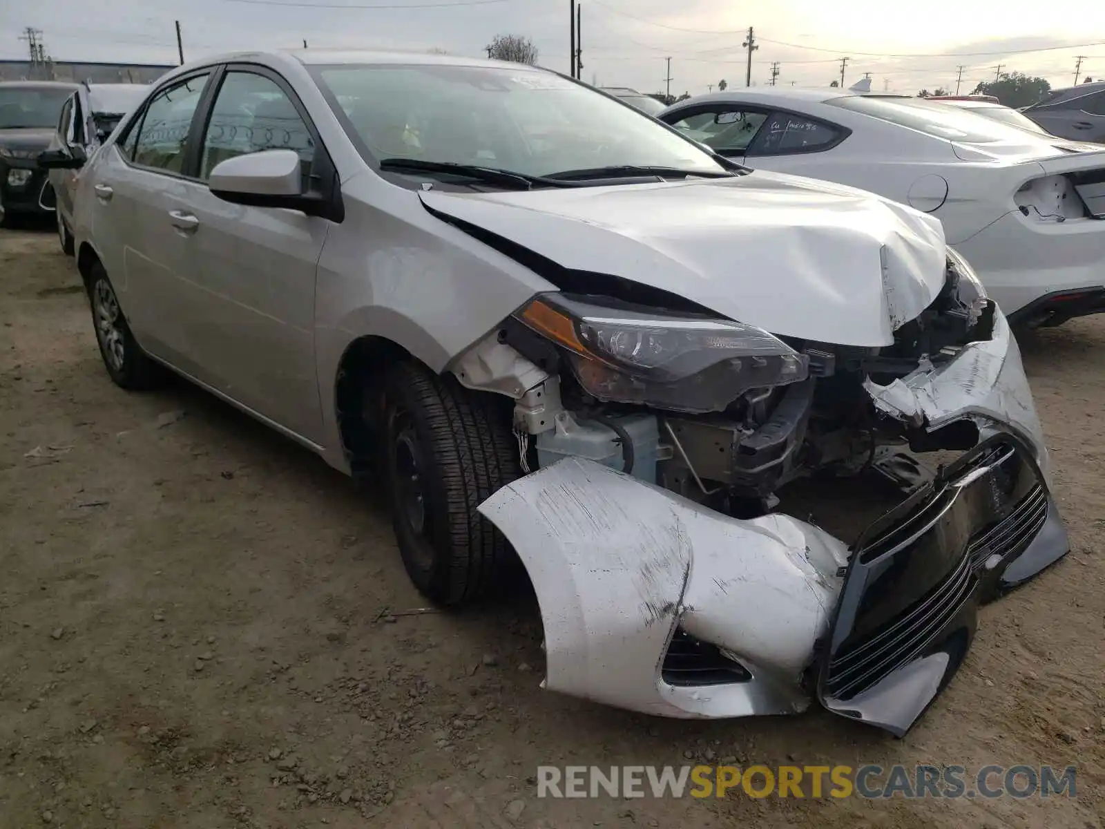 1 Photograph of a damaged car 5YFBURHE7KP896954 TOYOTA COROLLA 2019