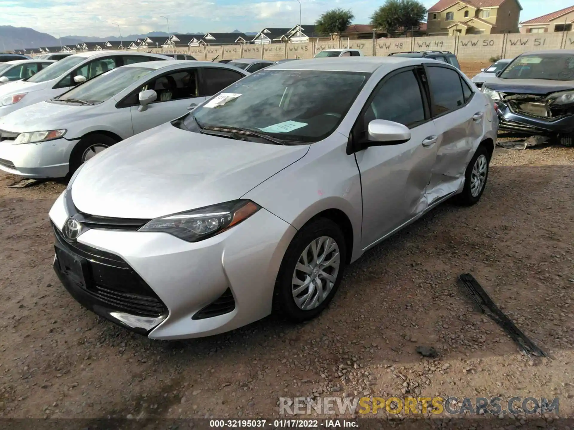 2 Photograph of a damaged car 5YFBURHE7KP896971 TOYOTA COROLLA 2019