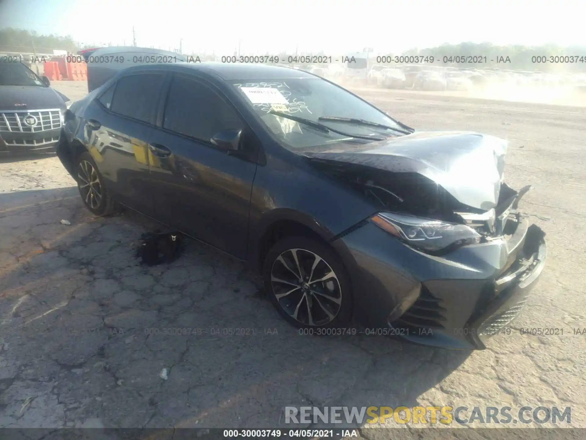 1 Photograph of a damaged car 5YFBURHE7KP897019 TOYOTA COROLLA 2019