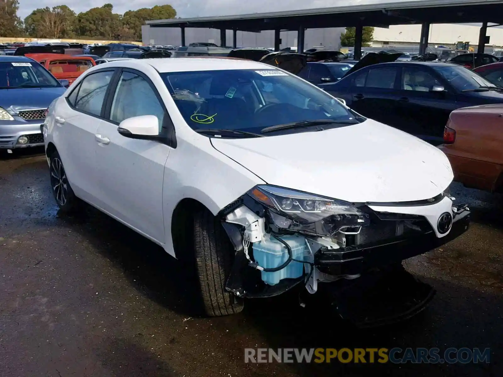 1 Photograph of a damaged car 5YFBURHE7KP897179 TOYOTA COROLLA 2019