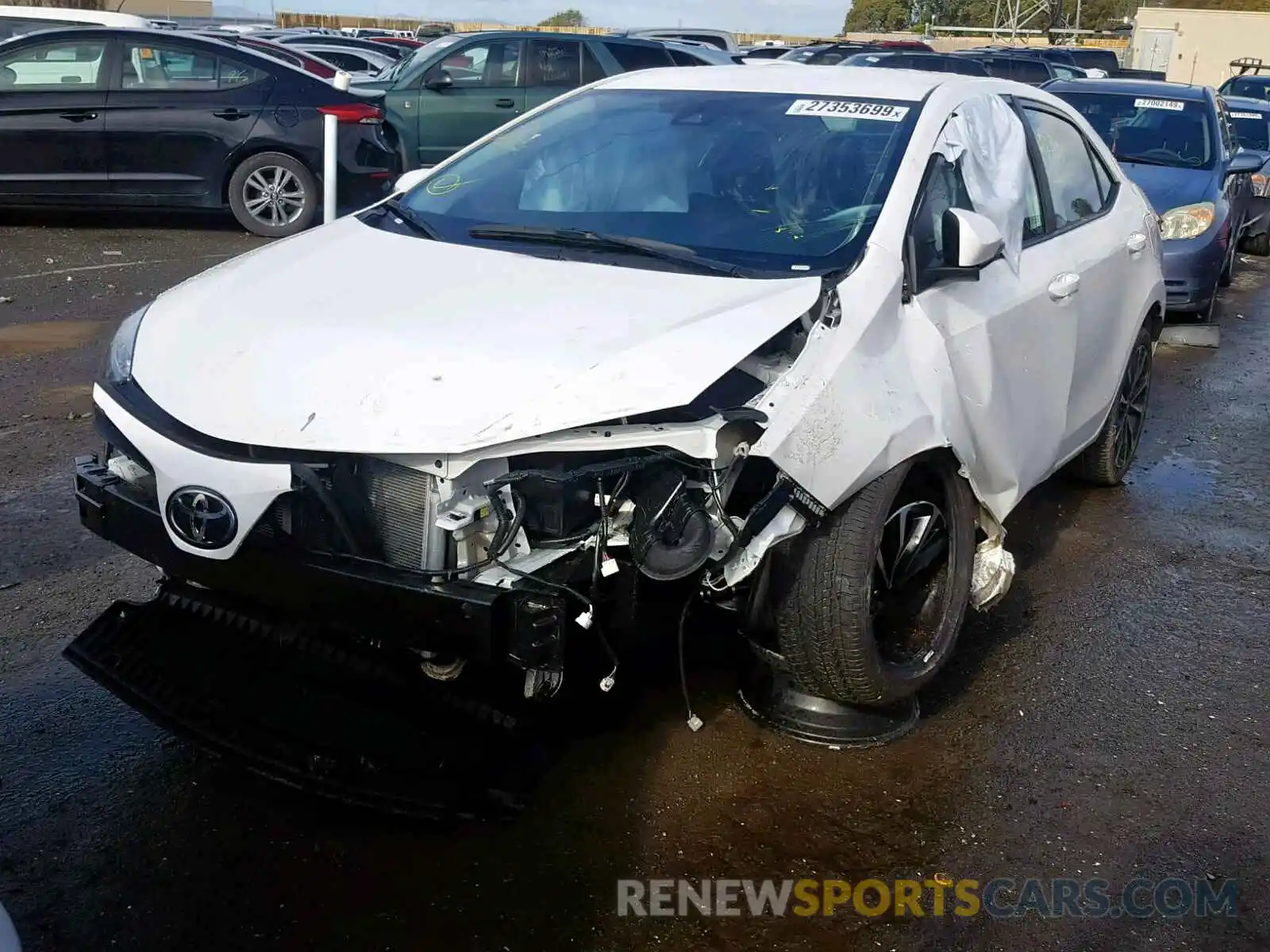 2 Photograph of a damaged car 5YFBURHE7KP897179 TOYOTA COROLLA 2019